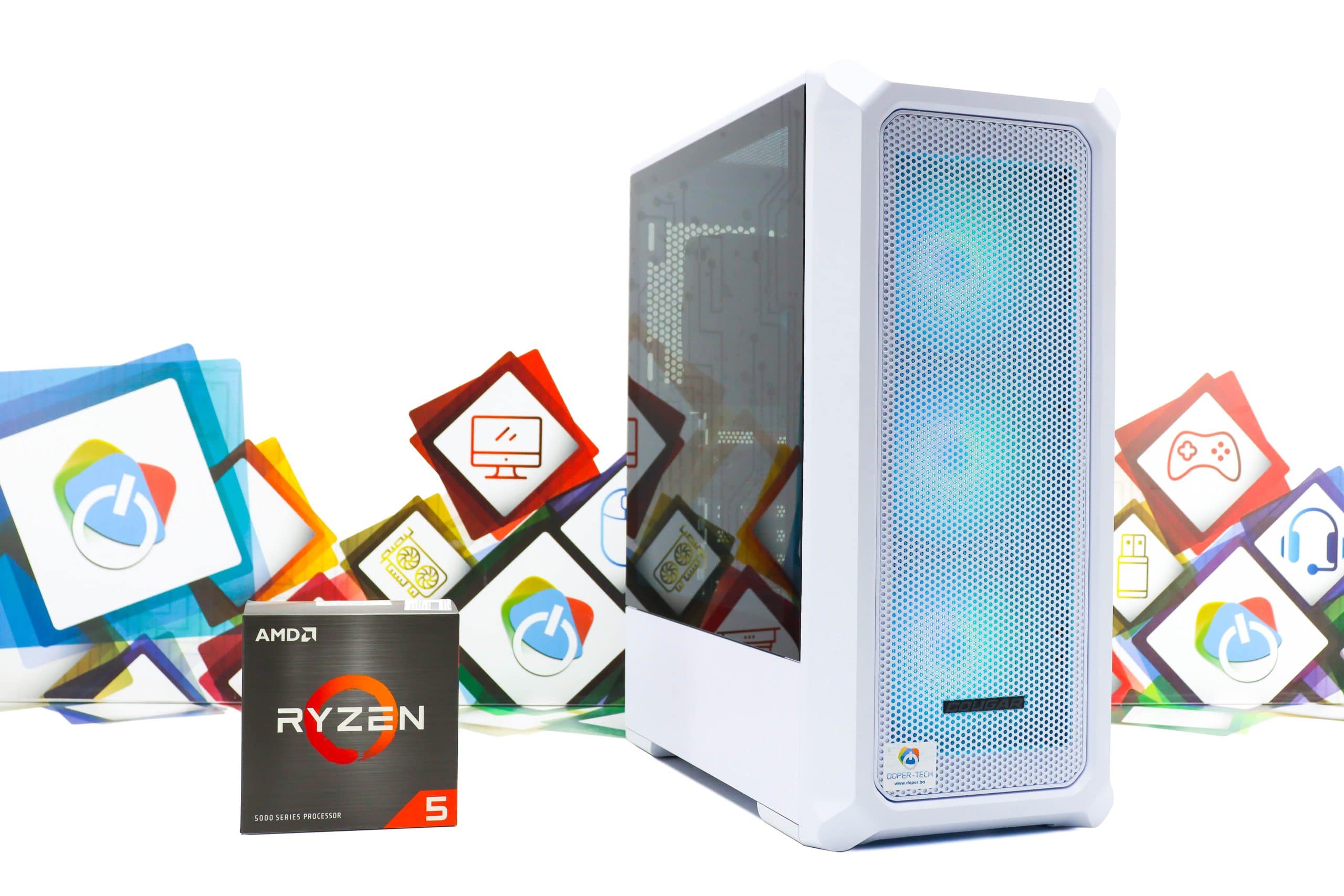 Gaming PC Archon 2 Mesh-49W R5 5600X RTX 5060 500GB SSD 32GB DDR4 - Slika 2
