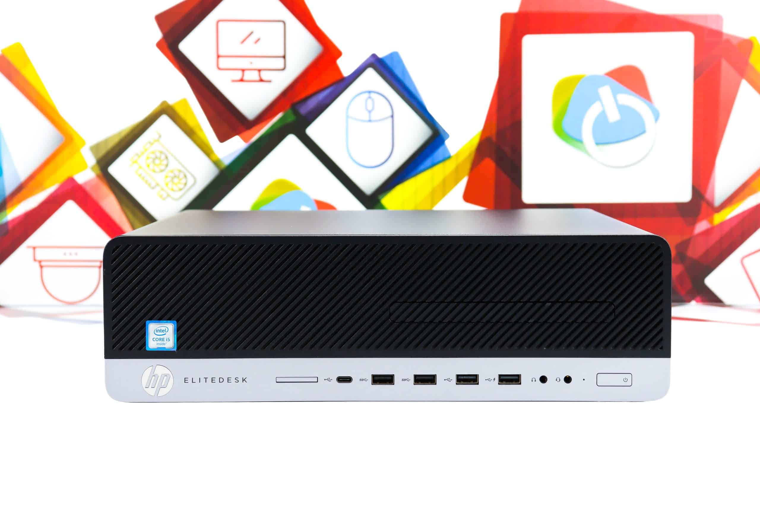 Office uredski set HP 800 G3 SFF + Fujitsu B27-8 TE Pro 27" - Slika 2