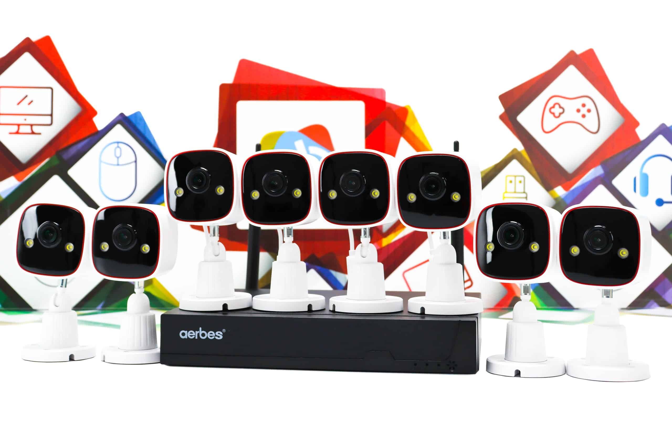 Video nadzor set 8-kanalni Aerbes AB-JK55 WiFi 5MP - Slika 2