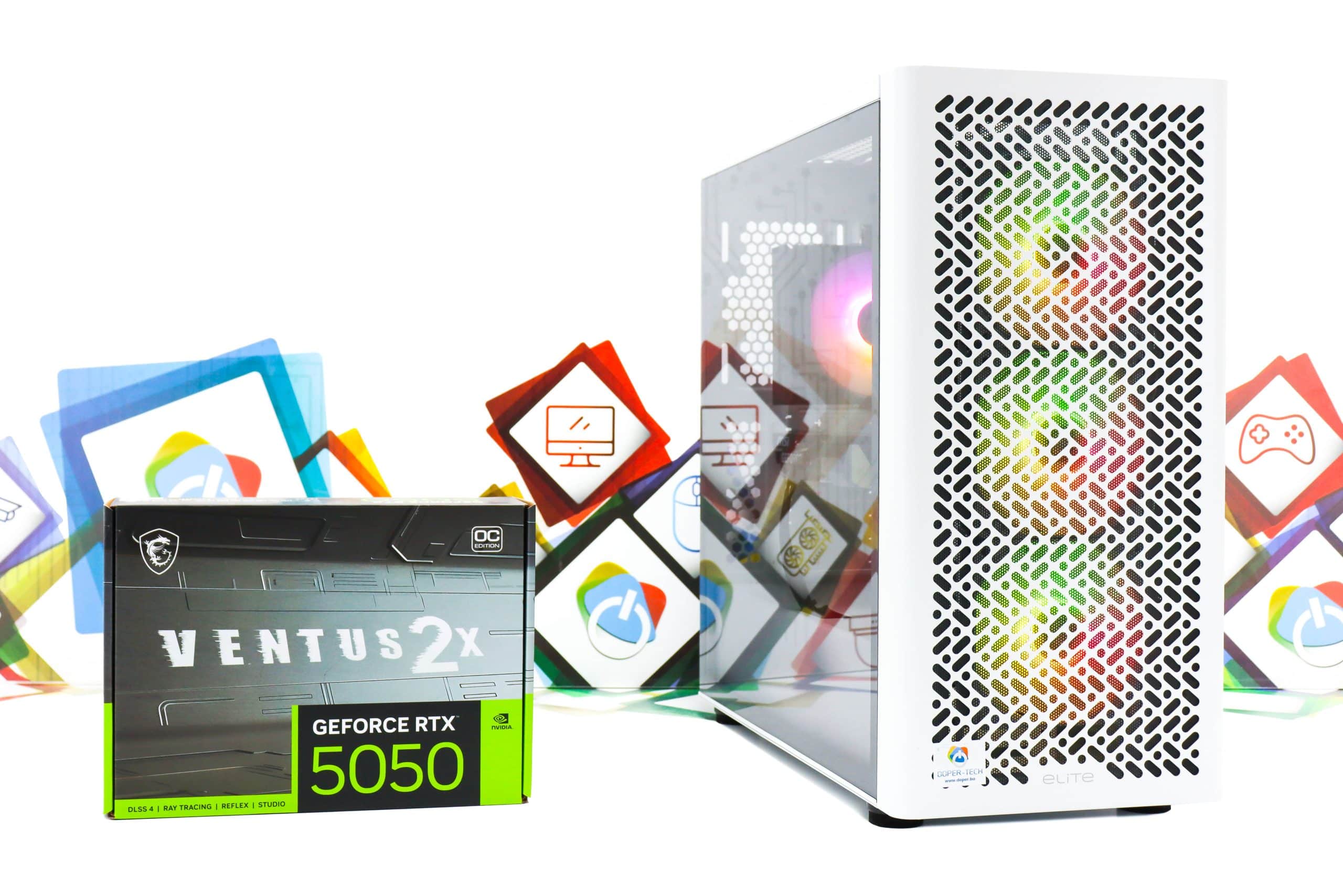 Gaming PC CM Elite 502-04W R7 5700X RTX 5050 1TB SSD 32GB DDR4 - Slika 2