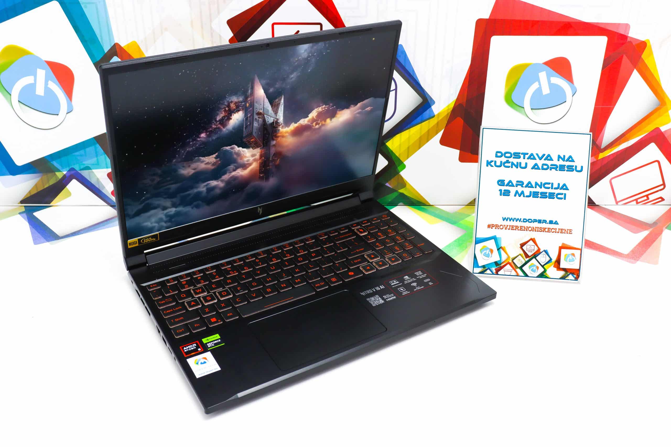 Laptop Acer Nitro ANV16-42-R309 R5 240 RTX 5050 512GB SSD 16GB DDR5 16'' 180Hz - Slika 6