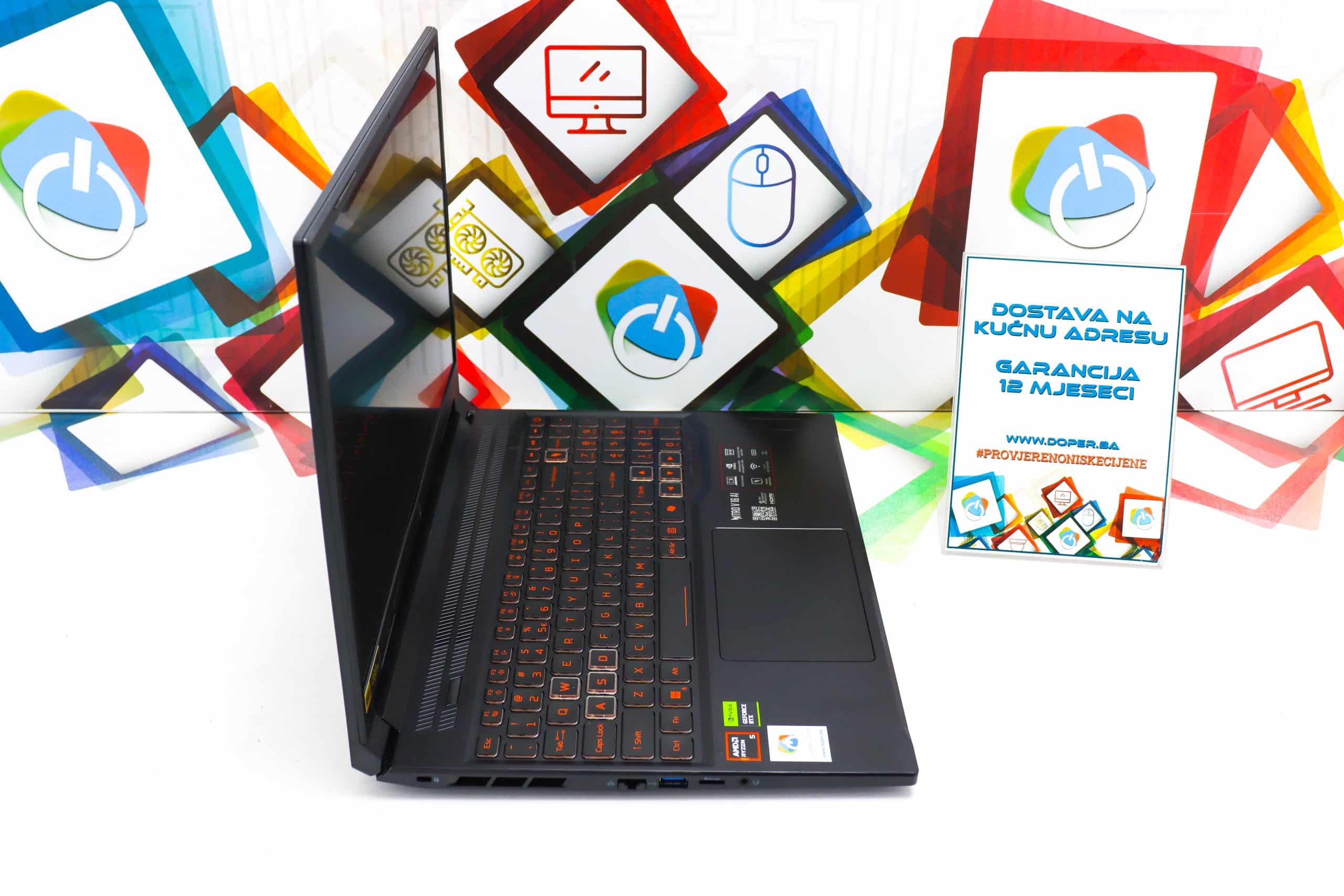 Laptop Acer Nitro ANV16-42-R309 R5 240 RTX 5050 512GB SSD 16GB DDR5 16'' 180Hz - Slika 5