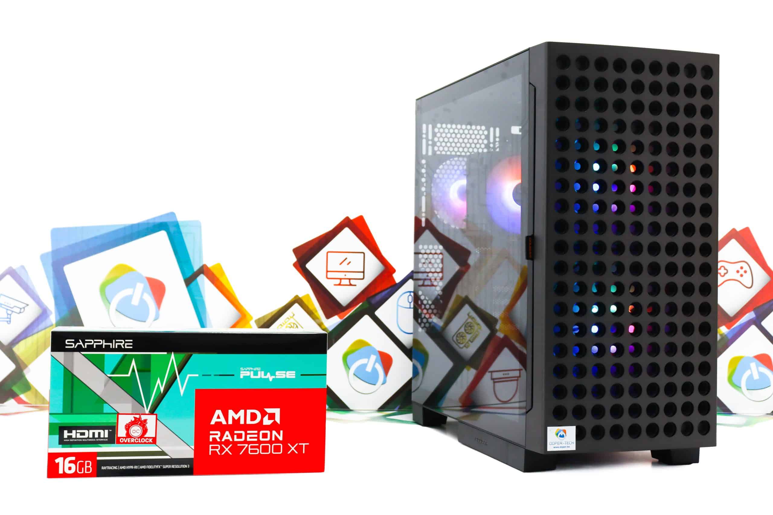 Gaming PC Airface Eco-01 R7 5700X RX 7600 XT 1TB SSD 32GB DDR4 - Slika 2