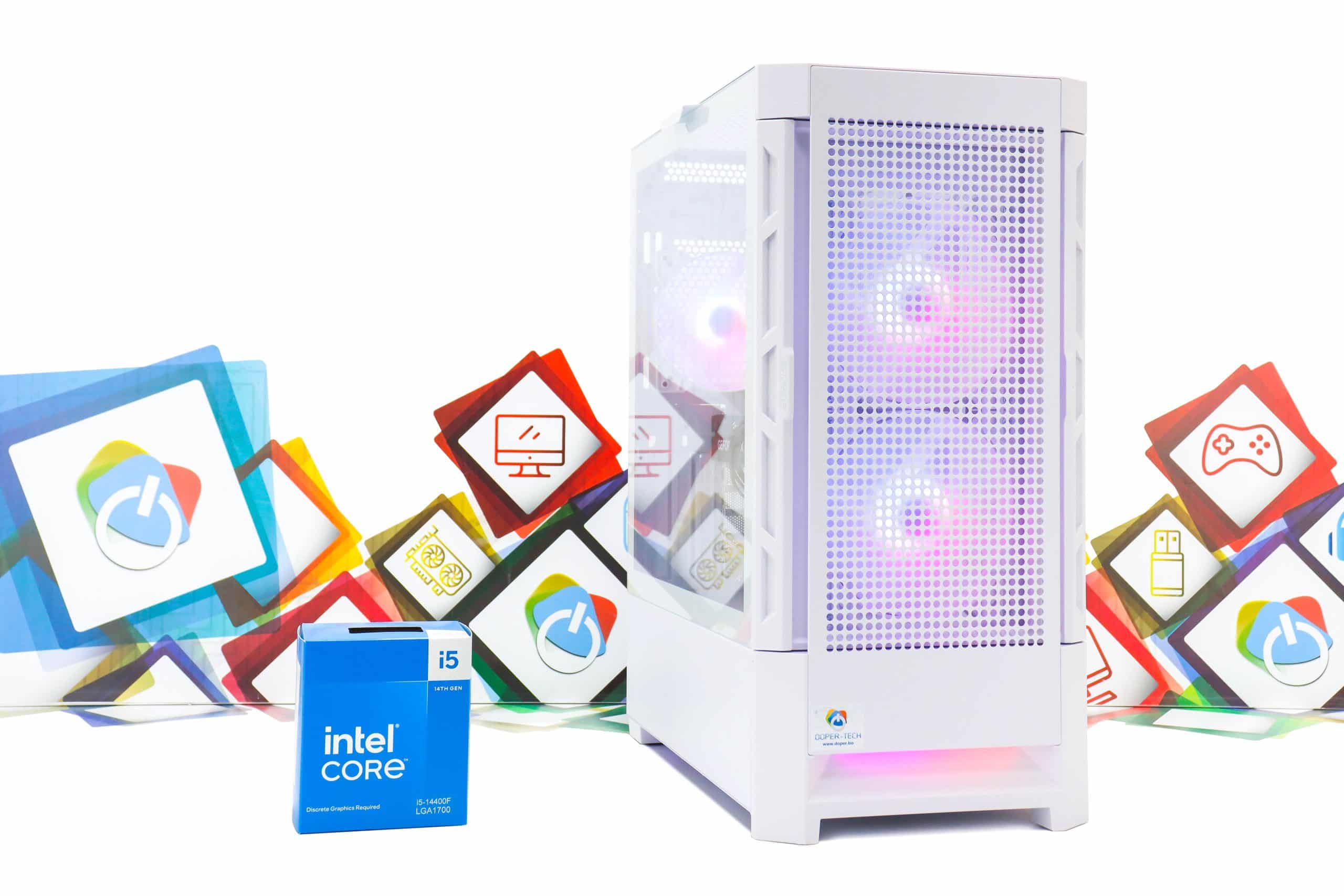 Gaming PC Airface W-06 i5-14400F RTX 5060 500GB SSD 16GB DDR5 - Slika 2