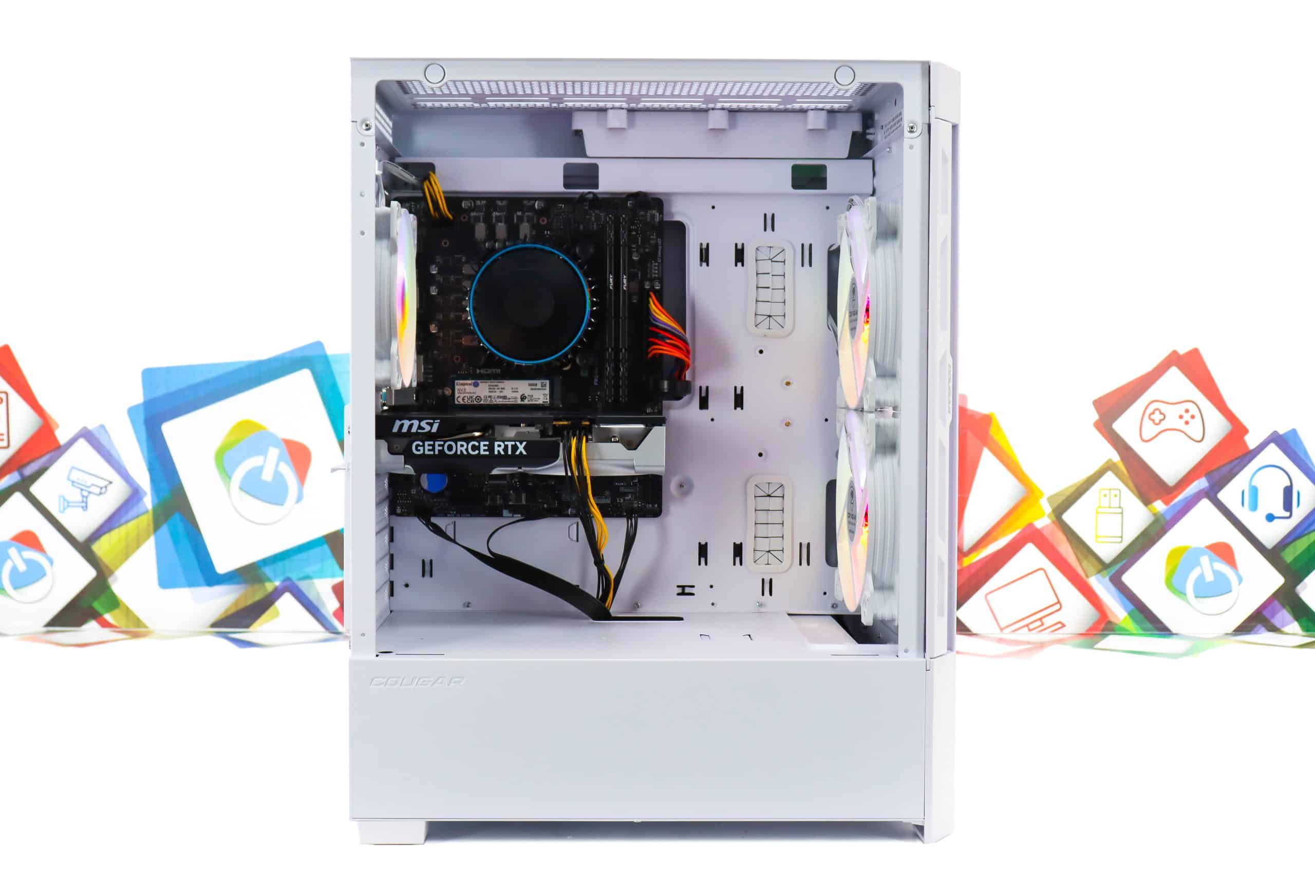 Gaming PC Airface W-07 i5-14400F RTX 5050 500GB SSD 16GB DDR4 - Slika 8