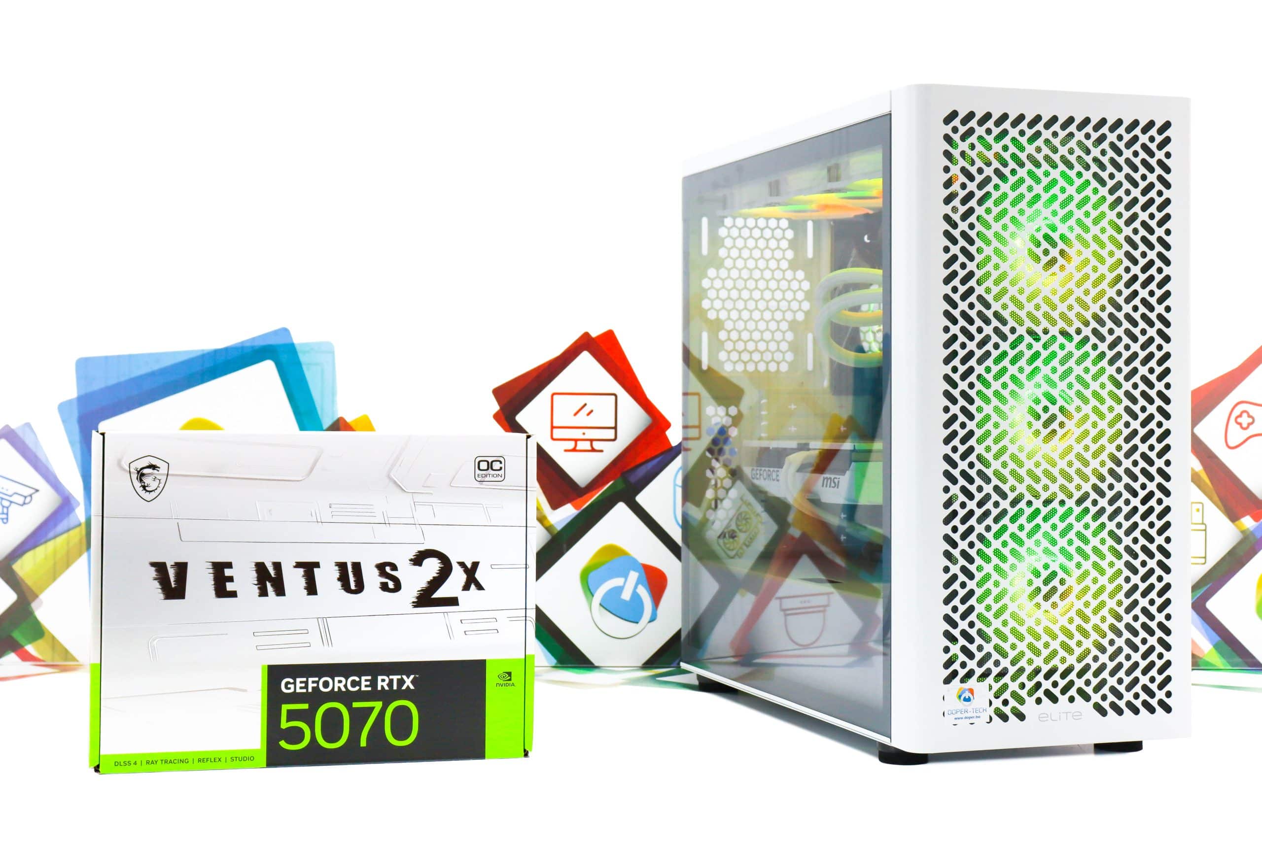 Gaming PC CM Elite 502-05W R5 9600X RTX 5070 1TB SSD 32GB DDR5 - Slika 2