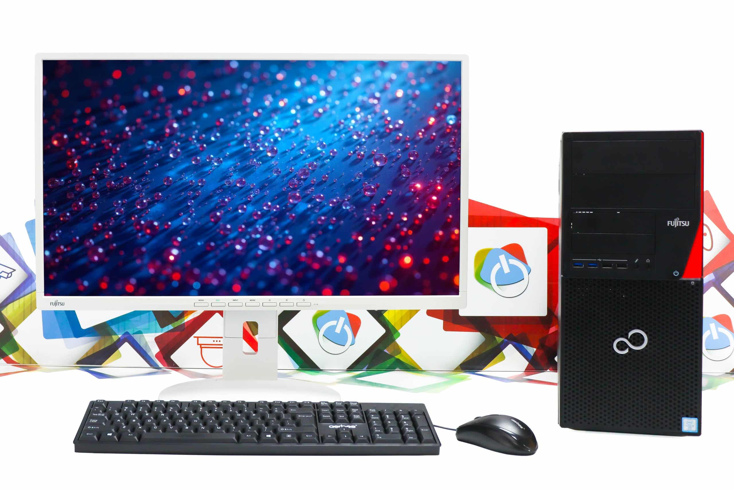 Office uredski set Fujitsu P756 Tower + Fujitsu B27-8 TE Pro 27"
