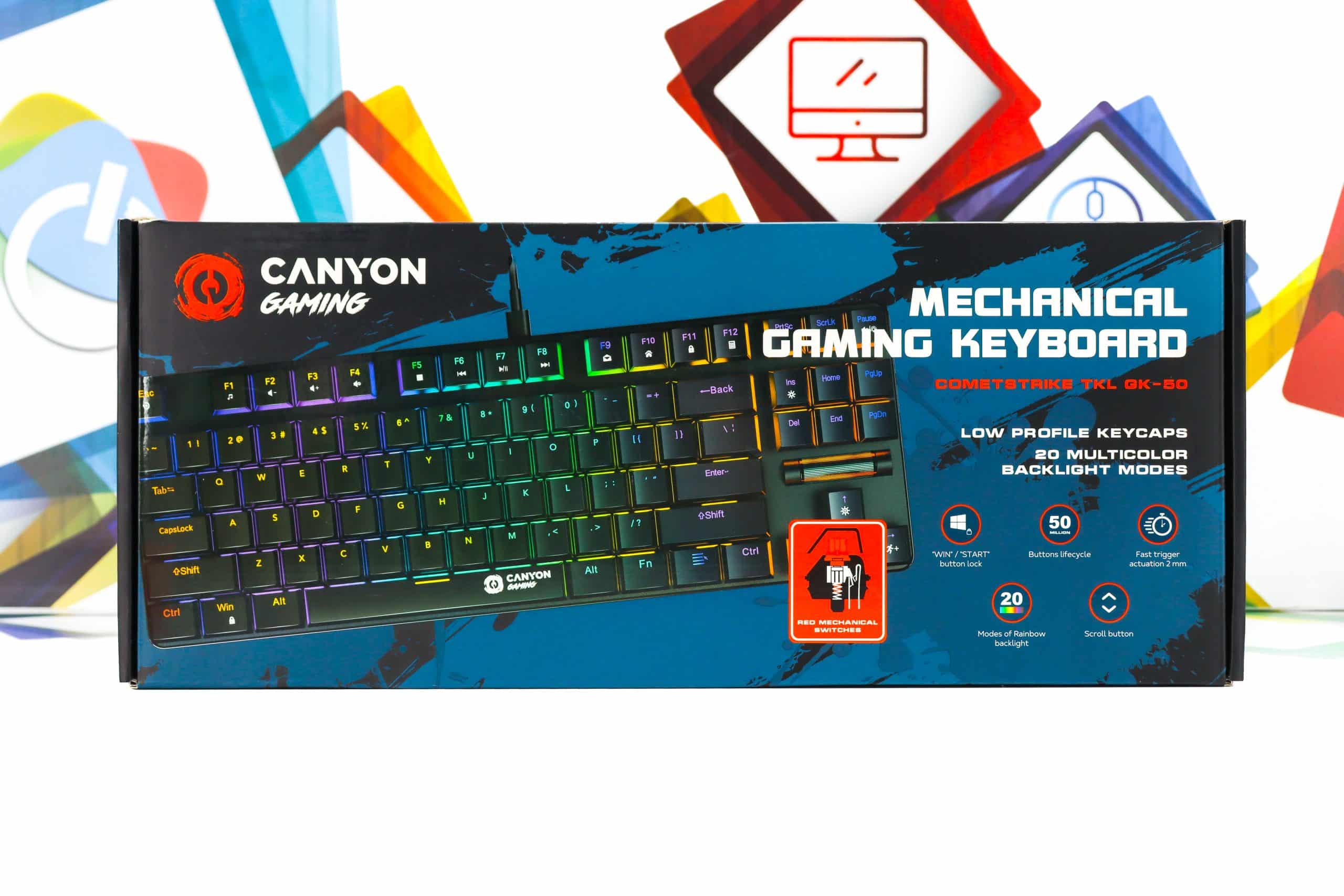 Gaming tipkovnica Canyon Cometstrike GK-50 RGB mehanička