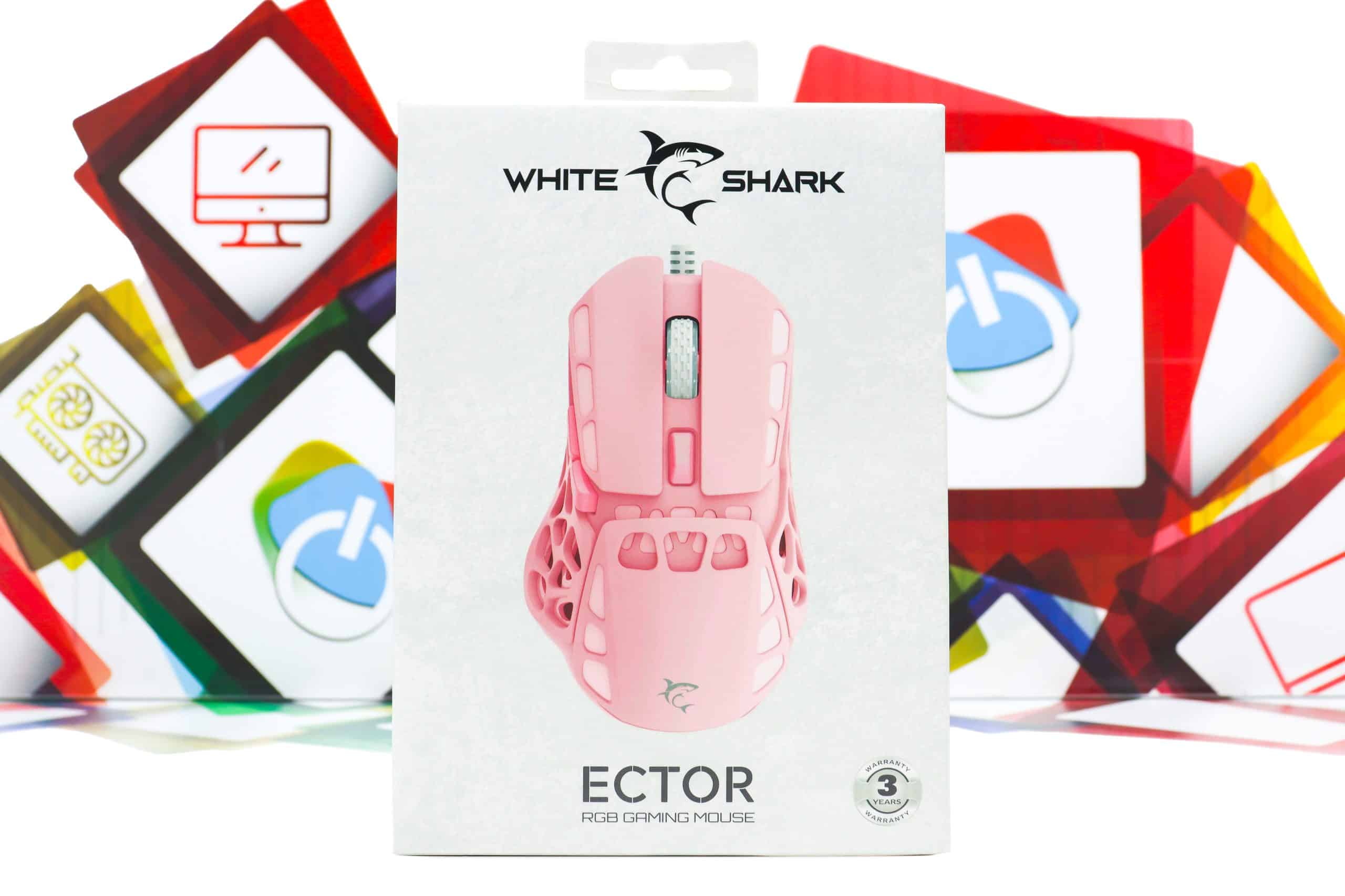 Gaming miš White Shark Ector RGB Pink
