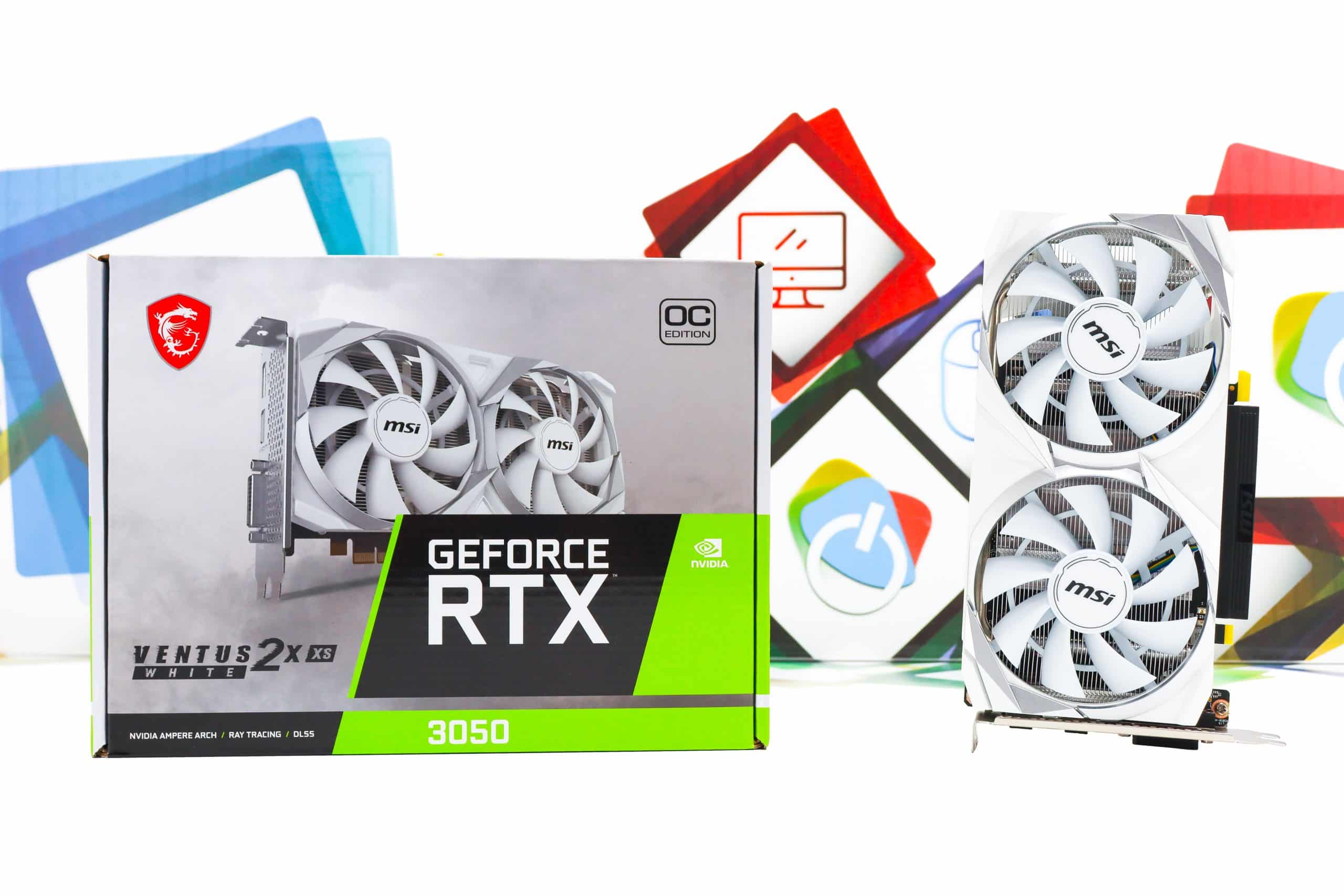 Grafička kartica Nvidia GeForce RTX 3050 8GB MSI Ventus 2X XS White