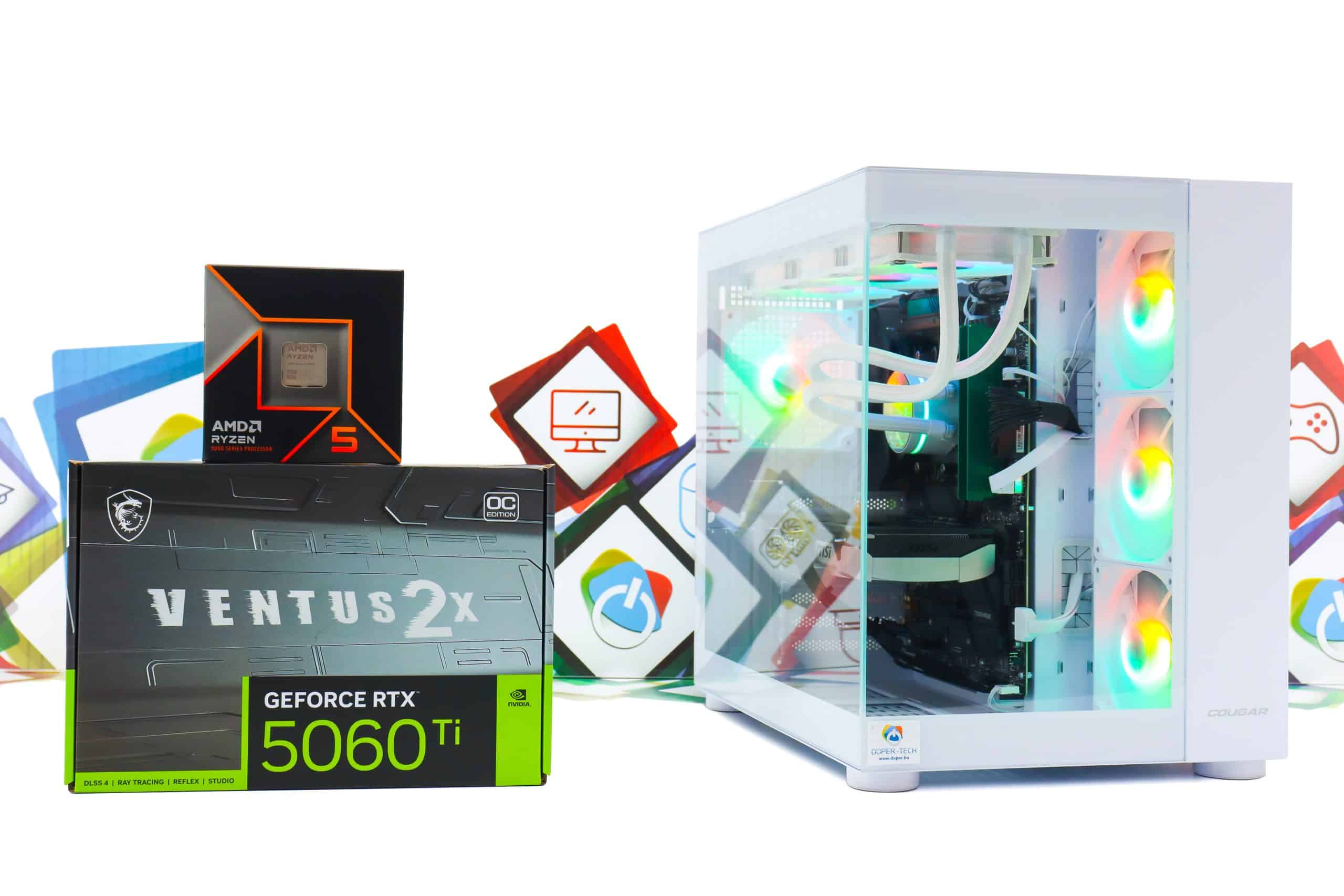 Gaming PC Cougar FV150-04 R5 9600X RTX 5060 Ti 1TB SSD 32GB DDR5 - Slika 2