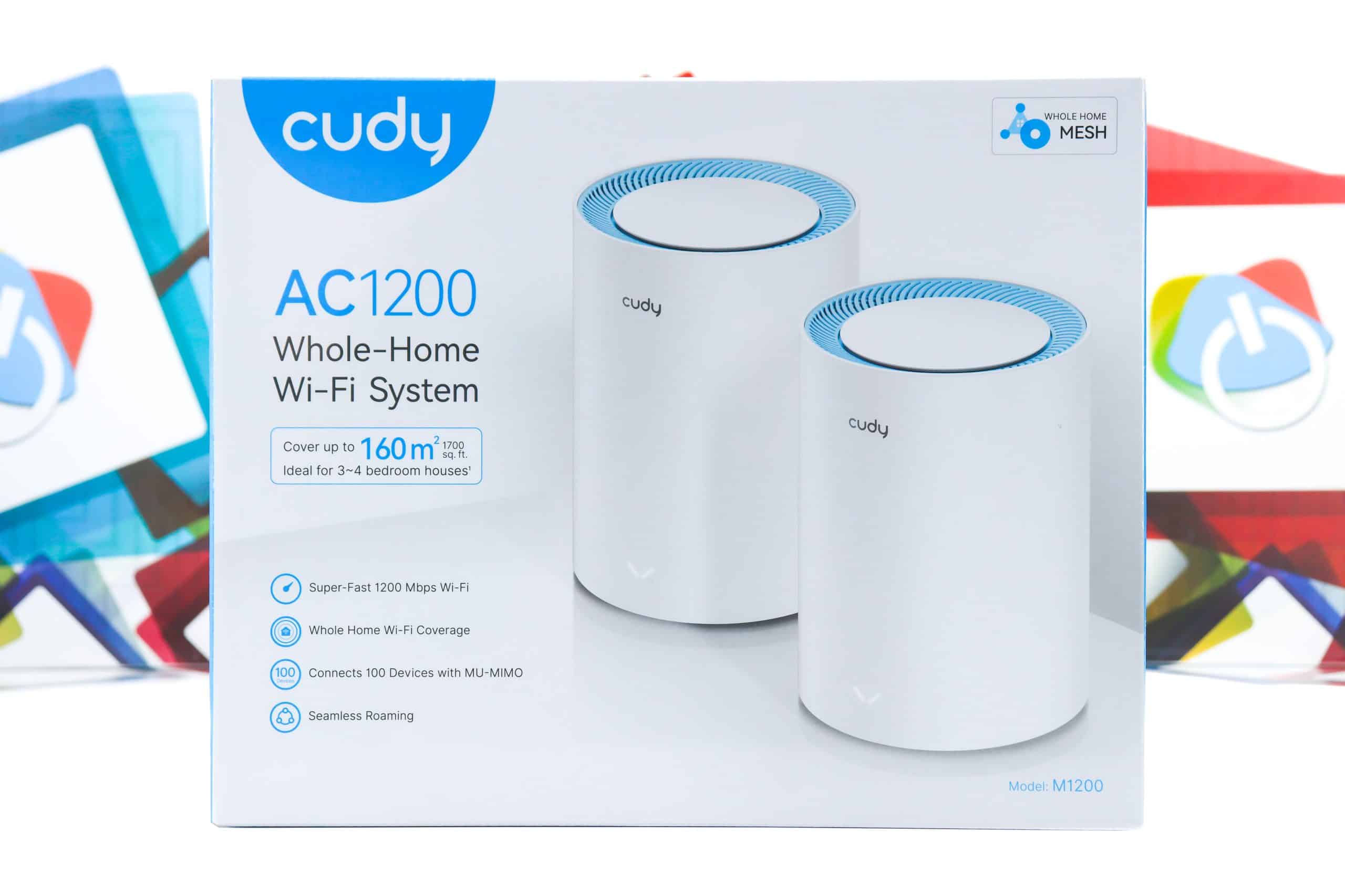 Mesh Wi-Fi sistem za cijelu kuću Cudy M1200 160m2 1,2Gbps
