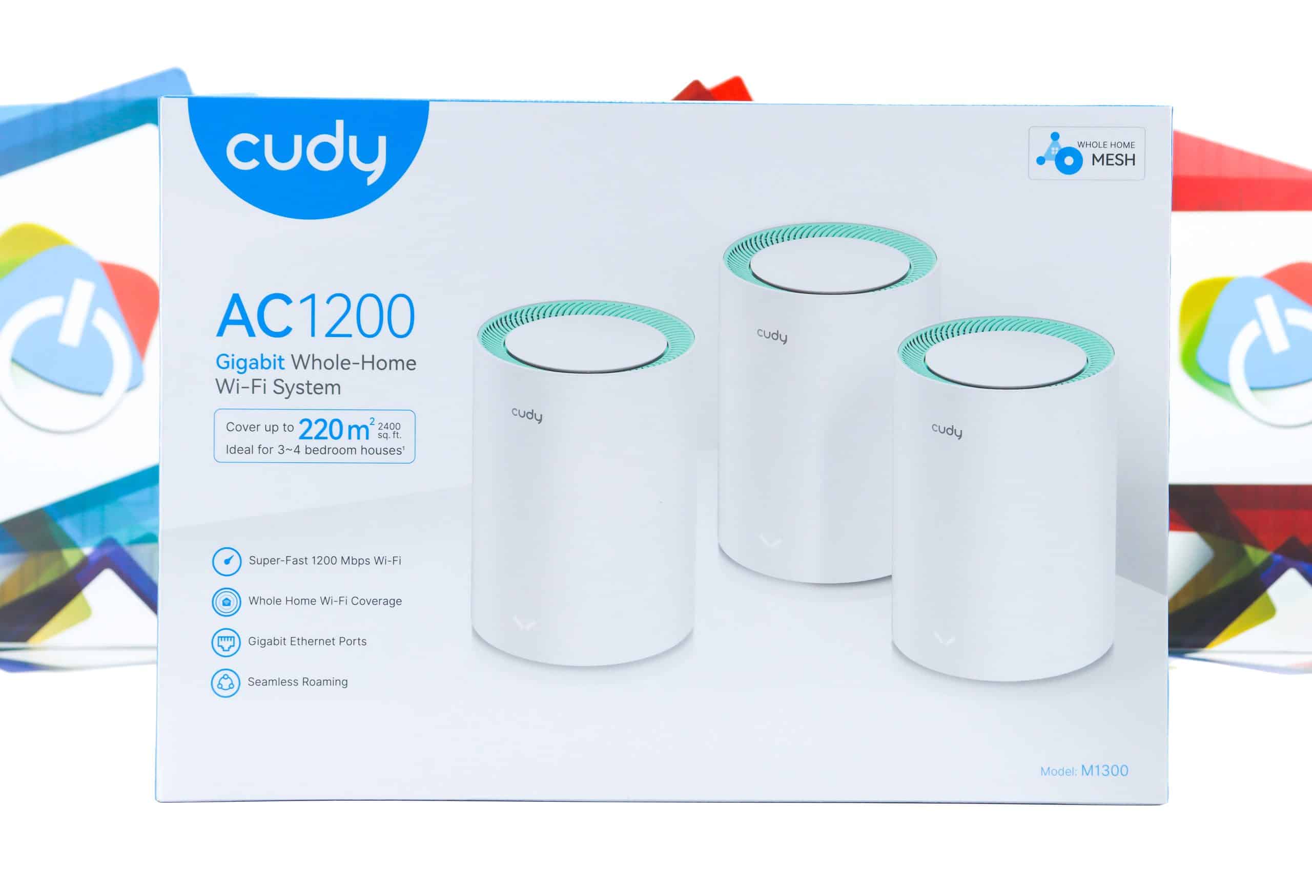 Mesh Wi-Fi sistem za cijelu kuću Cudy M1300 220m2 1,2Gbps