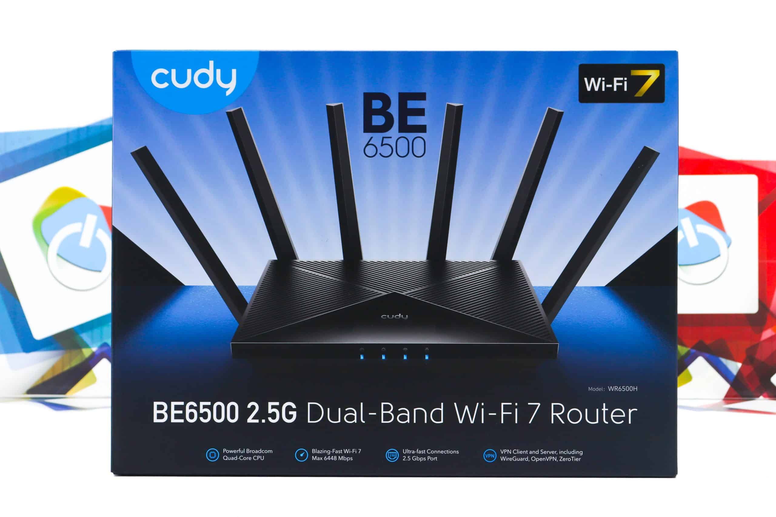 Router Cudy WR6500H BE6500 2.5G Wi-Fi 7 Dual-Band
