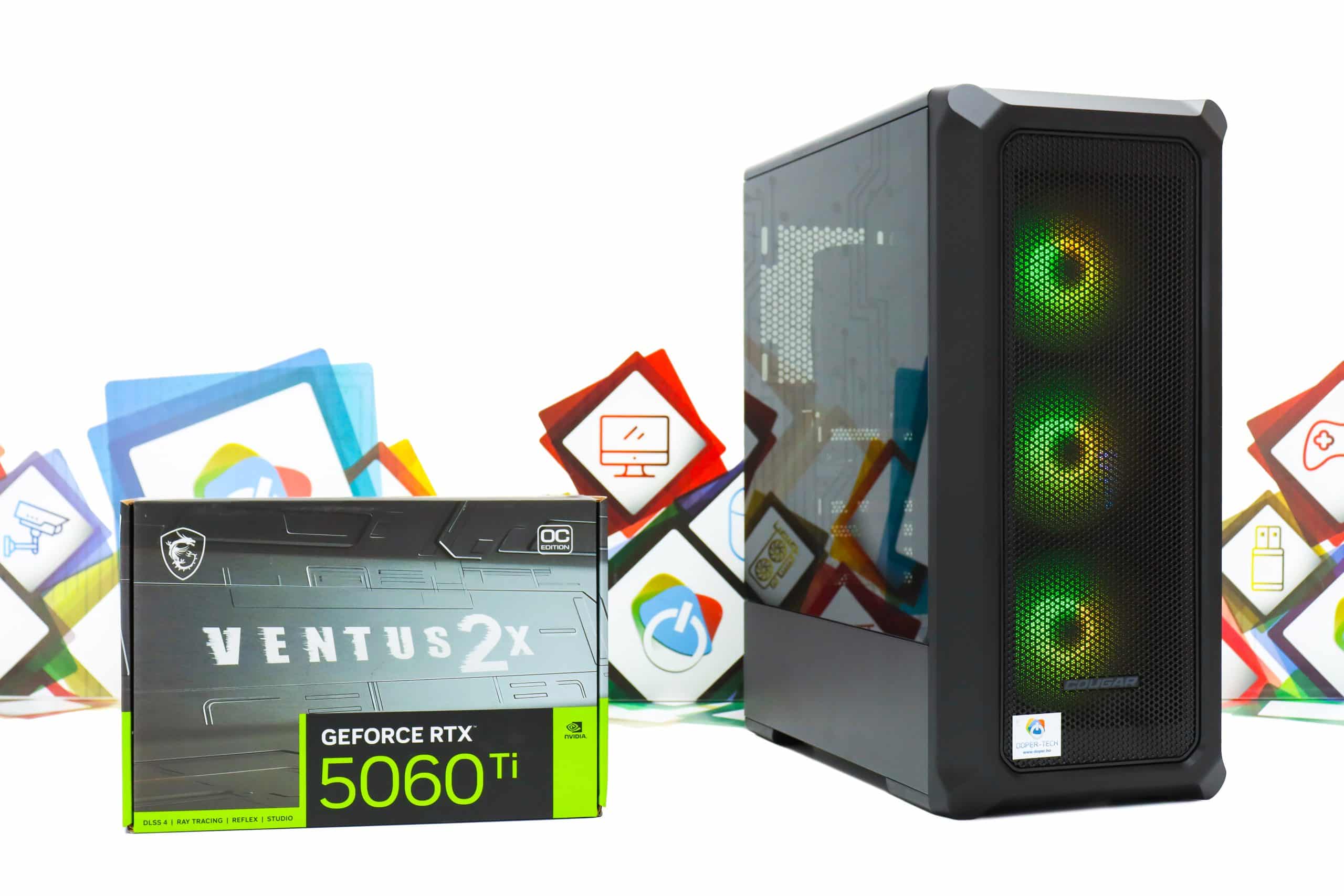 Gaming PC Archon 2 Mesh-56B R7 5700X RTX 5060 Ti 1TB SSD 32GB DDR4 - Slika 2