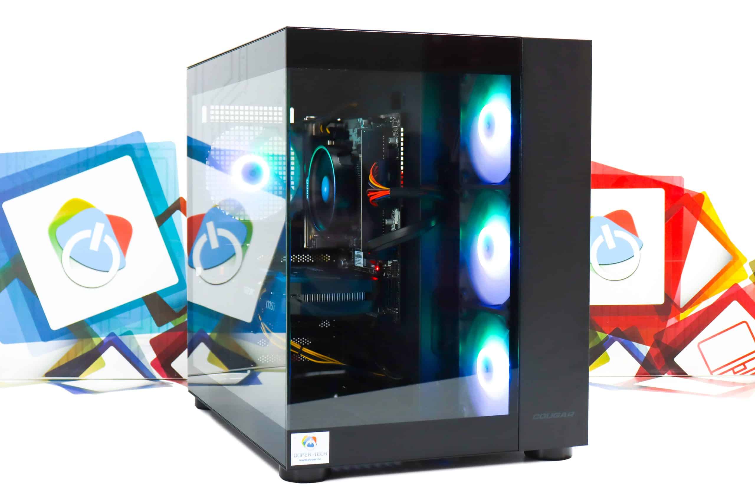 Gaming PC Cougar FV150-05 R5 5600X RTX 5060 240GB SSD 8GB DDR4 - Slika 2