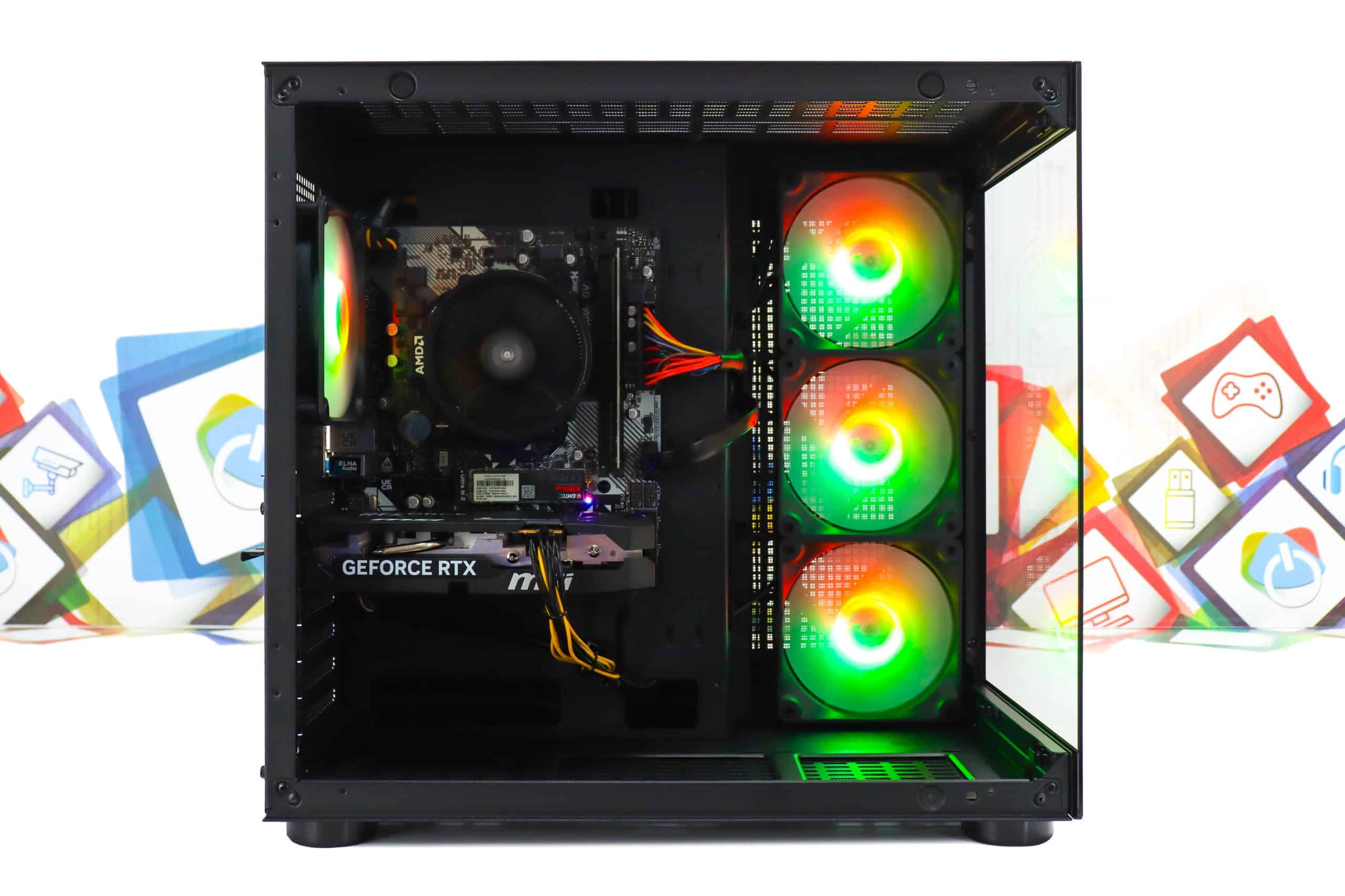Gaming PC Cougar FV150-05 R5 5600X RTX 5060 240GB SSD 8GB DDR4 - Slika 7