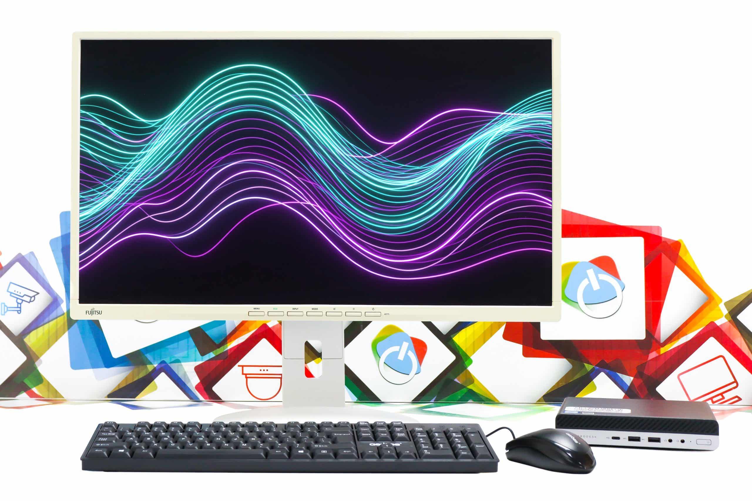 Office uredski set HP 600 G4 + Fujitsu B27-8 TE Pro 27"