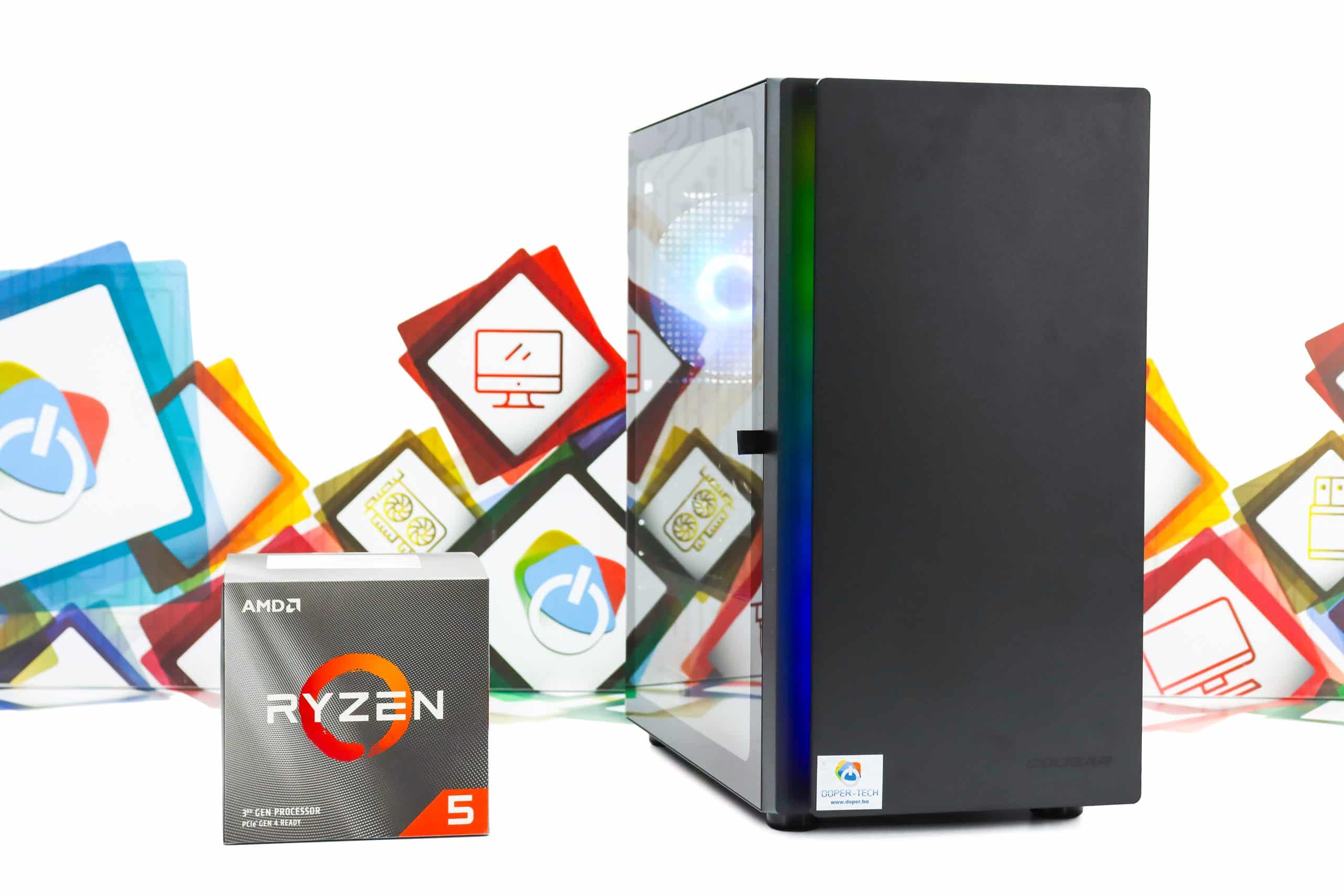 Gaming PC Purity-24 R5 3600 Radeon RX 9060 256GB SSD 8GB DDR4 - Slika 2