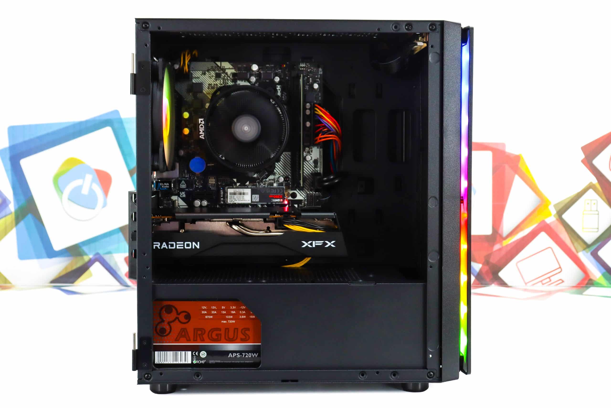 Gaming PC Purity-24 R5 3600 Radeon RX 9060 256GB SSD 8GB DDR4 - Slika 10