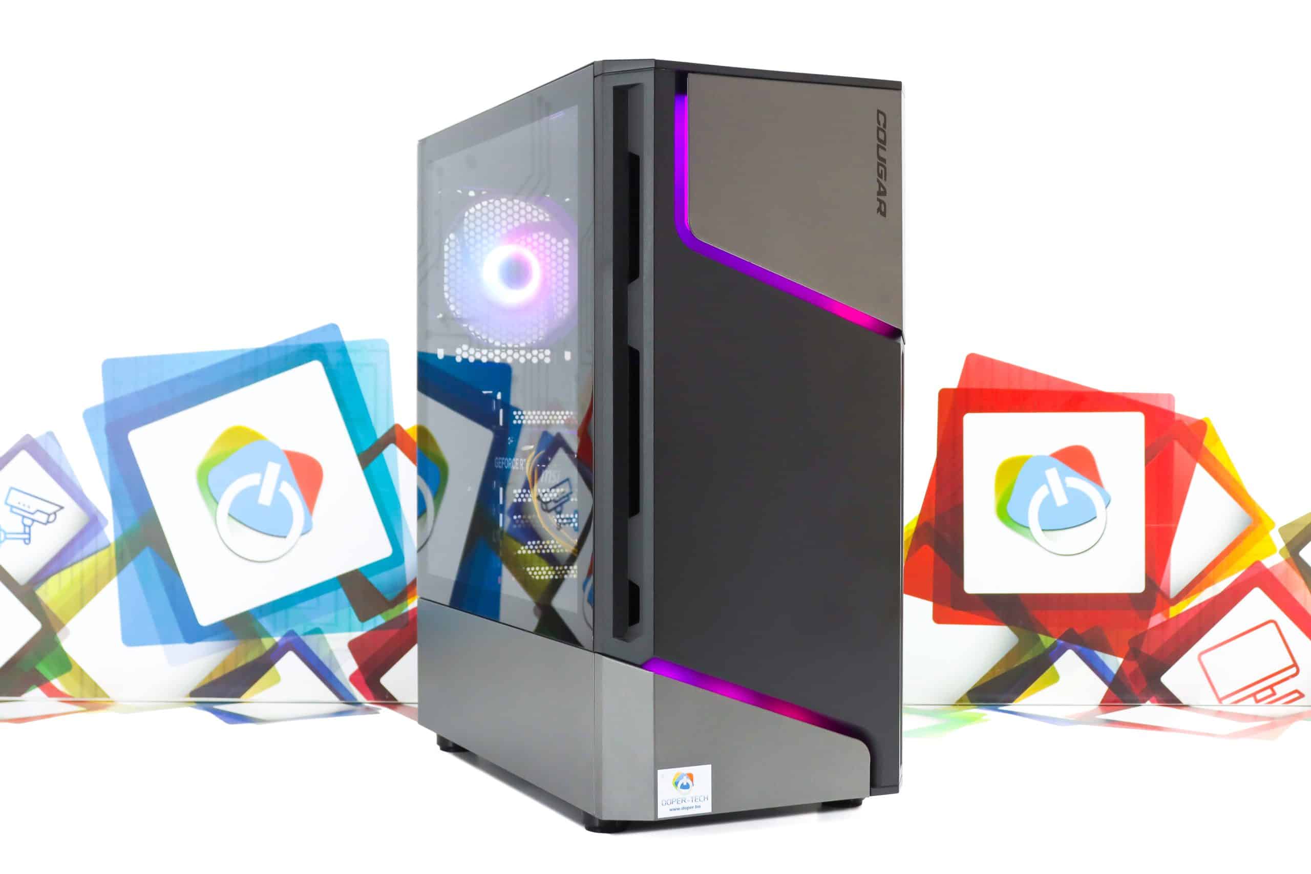 Gaming PC Cougar MX360-15 R5 5500 RTX 5060 480GB SSD 16GB DDR4 - Slika 3