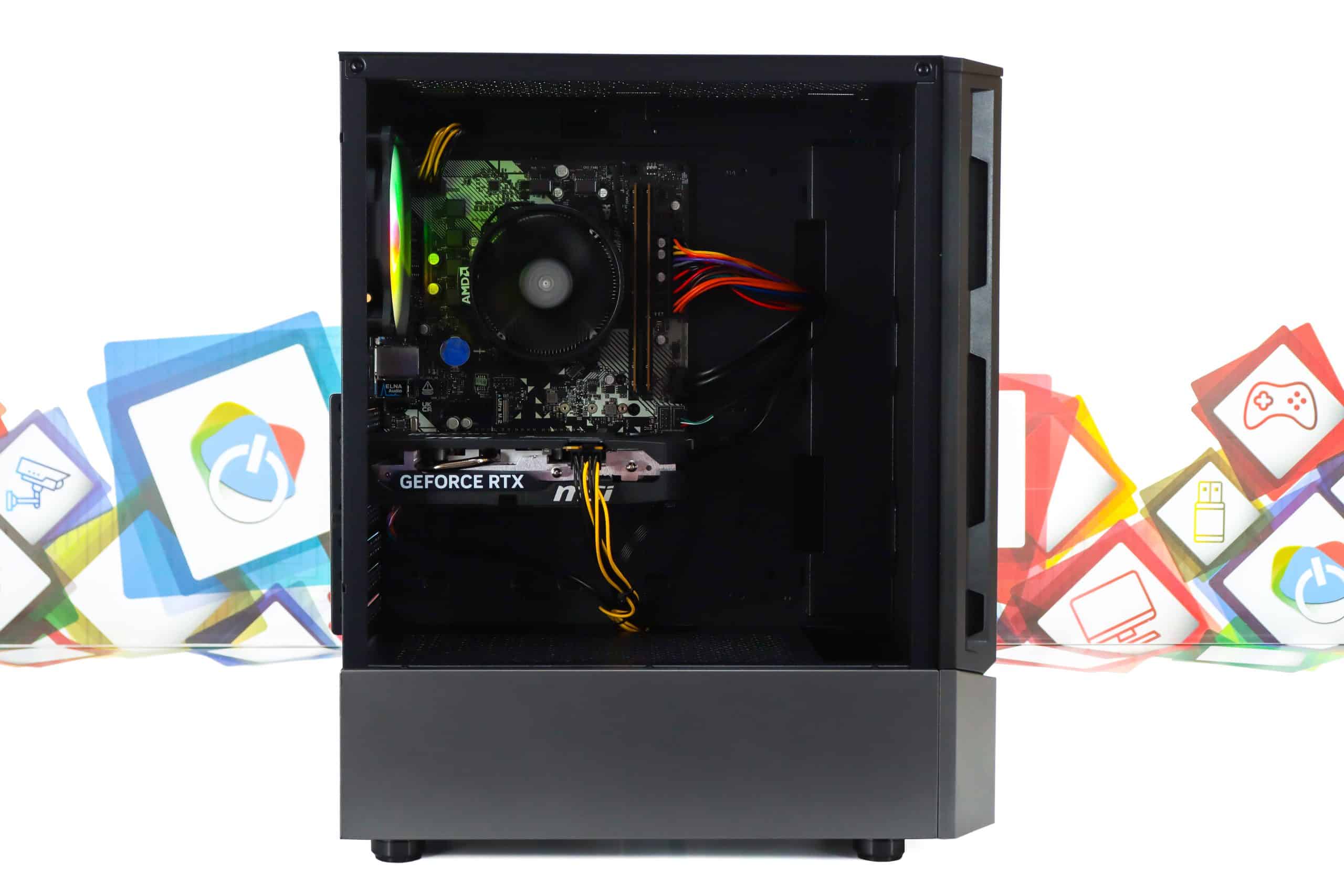 Gaming PC Cougar MX360-15 R5 5500 RTX 5060 480GB SSD 16GB DDR4 - Slika 8