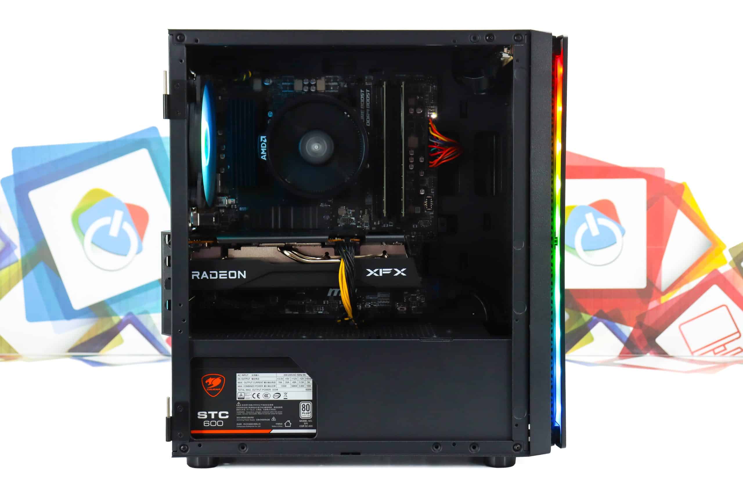 Gaming PC Purity-25 R5 5600X RX 9060 1TB SSD 16GB DDR4 - Slika 7
