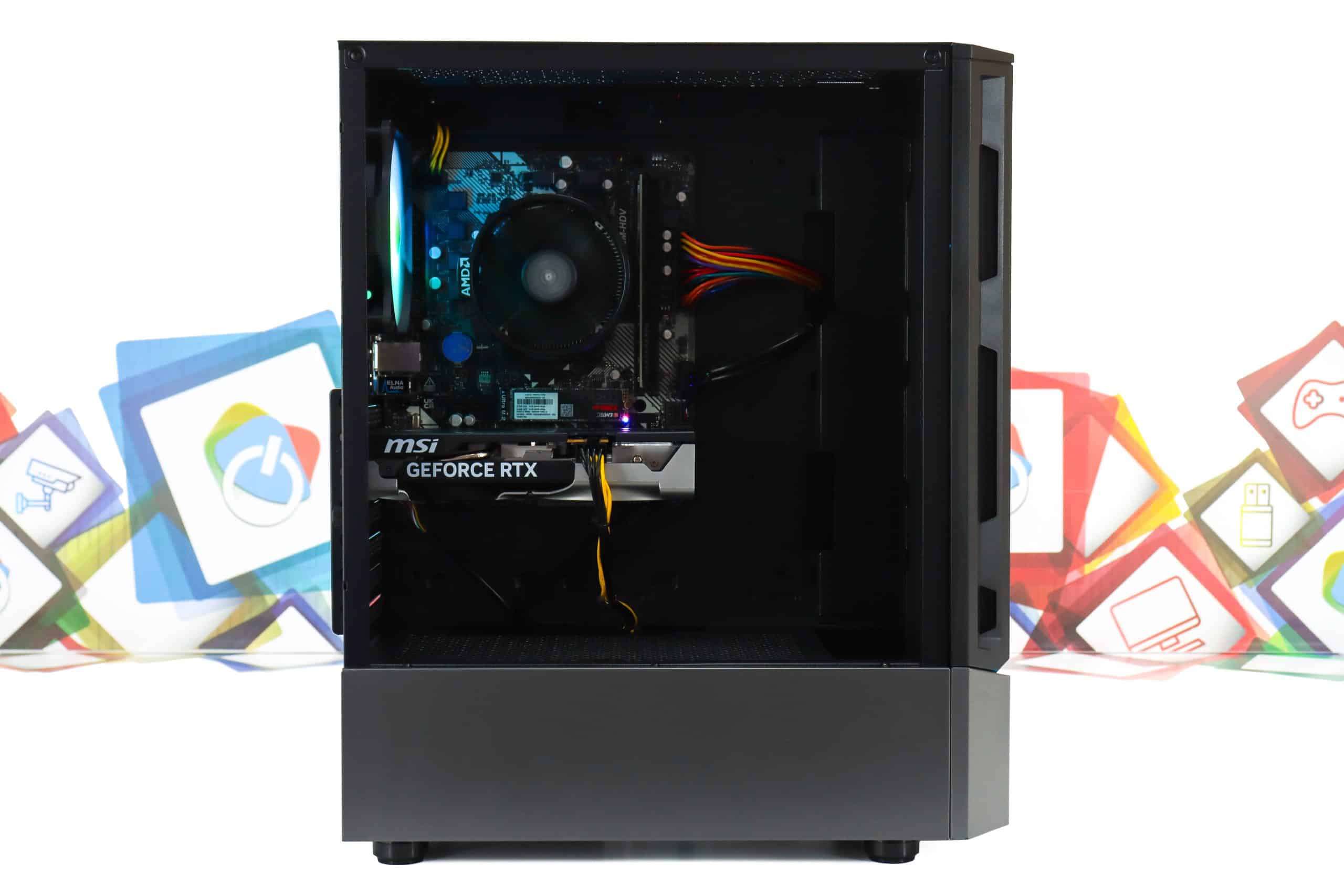 Gaming PC Cougar MX360-16 R5 3600 RTX 5050 256GB SSD 8GB DDR4 - Slika 8