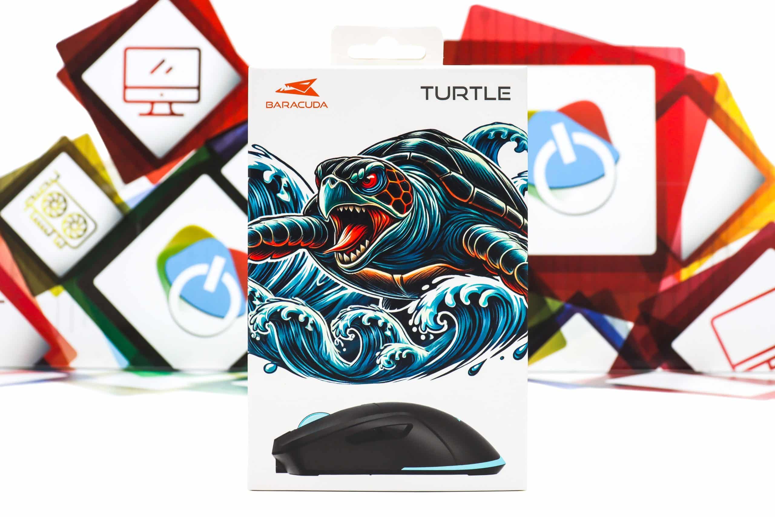 Gaming miš bežični Baracuda Turtle Black BGM-121 crni