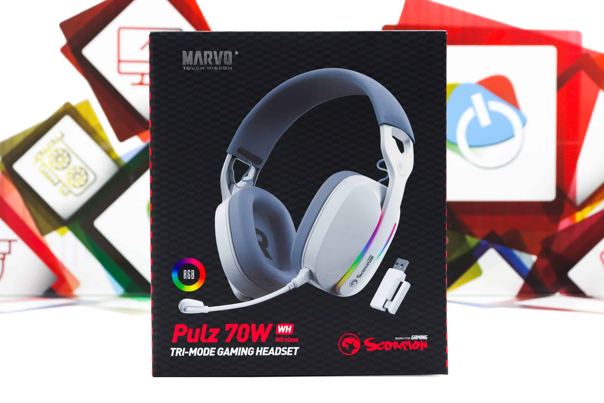 Gaming slušalice Marvo Pulz 70W HG9086W bijele