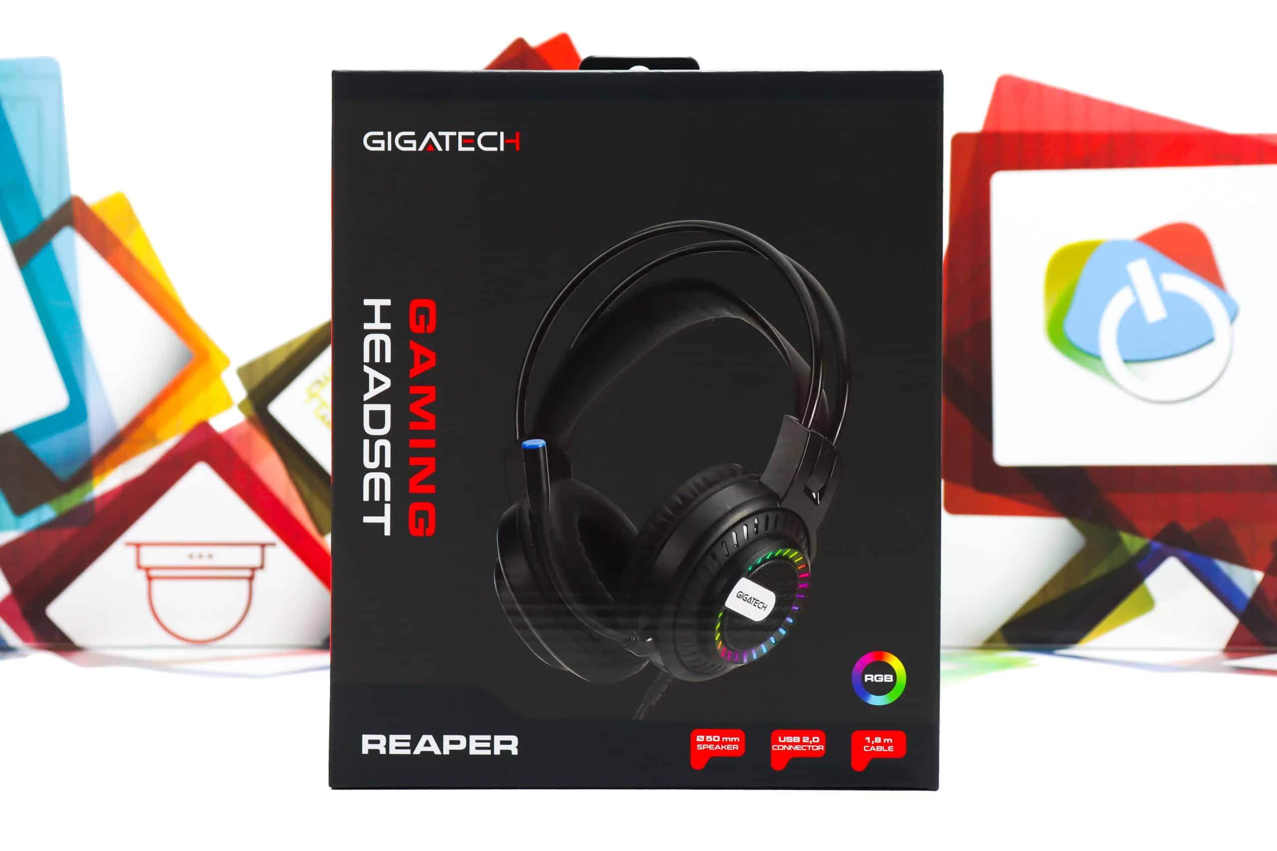 Gaming slušalice Gigatech Reaper crne