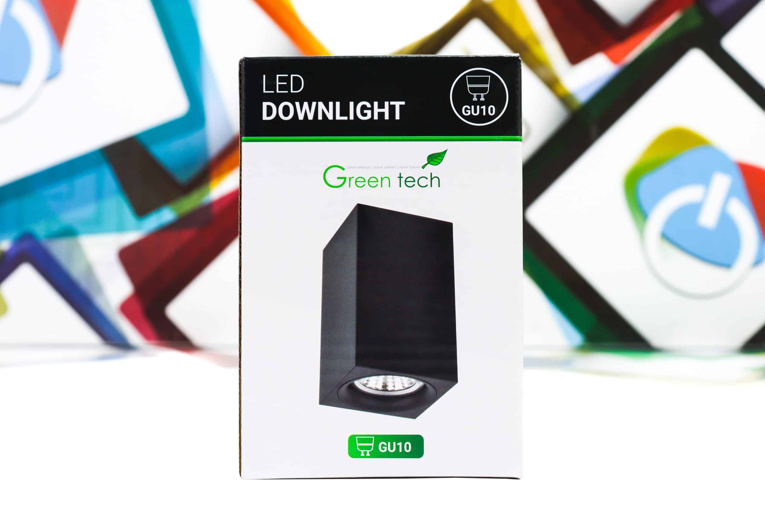 LED Downlight GreenTech 7W M39S-BK Nadgradni