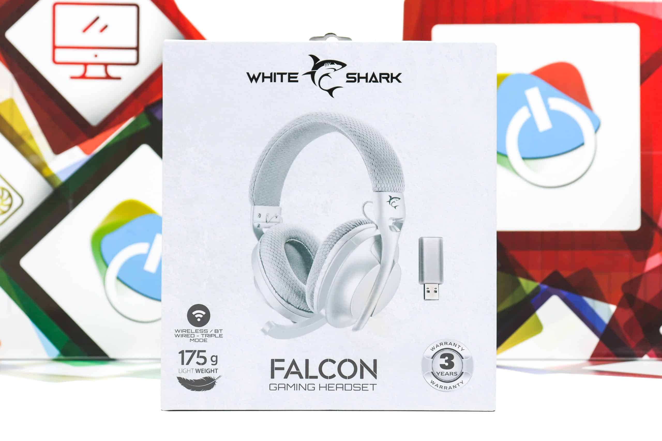 Gaming slušalice White Shark Falcon WGH-2441 bijele/sive