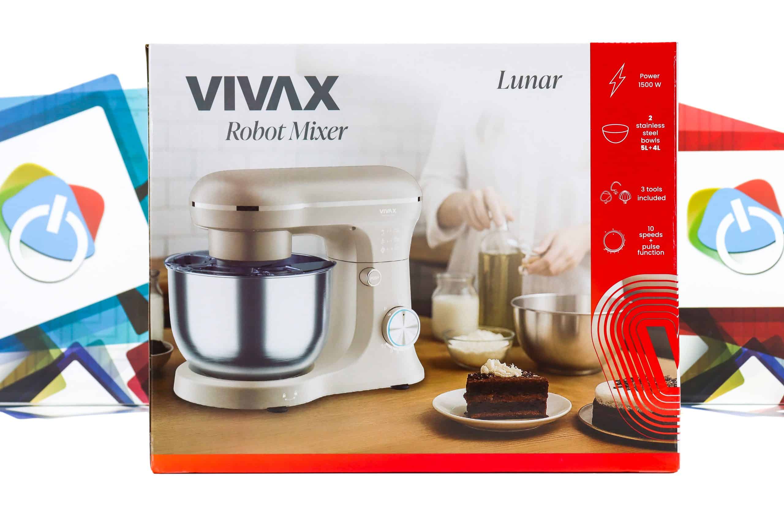 Mikser Vivax Lunar RM-41500S sa postoljem i zdjelom Robot mixer 1500W