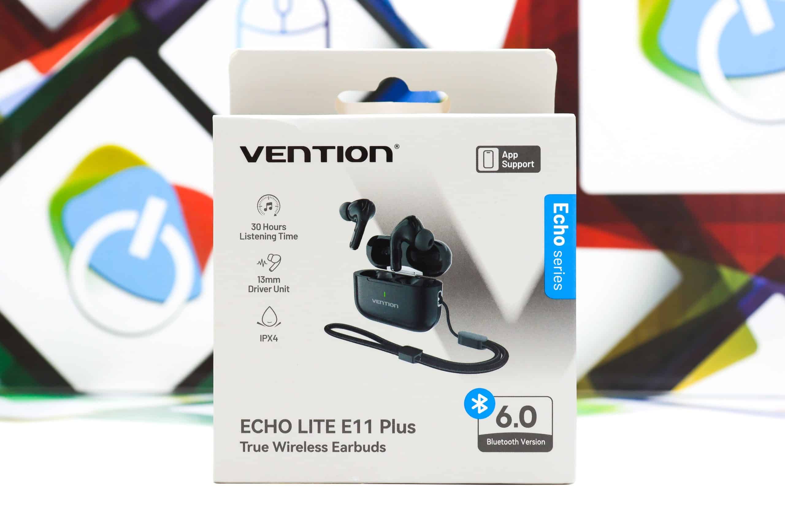 Slušalice bežične Vention Echo Lite E11 Plus crne