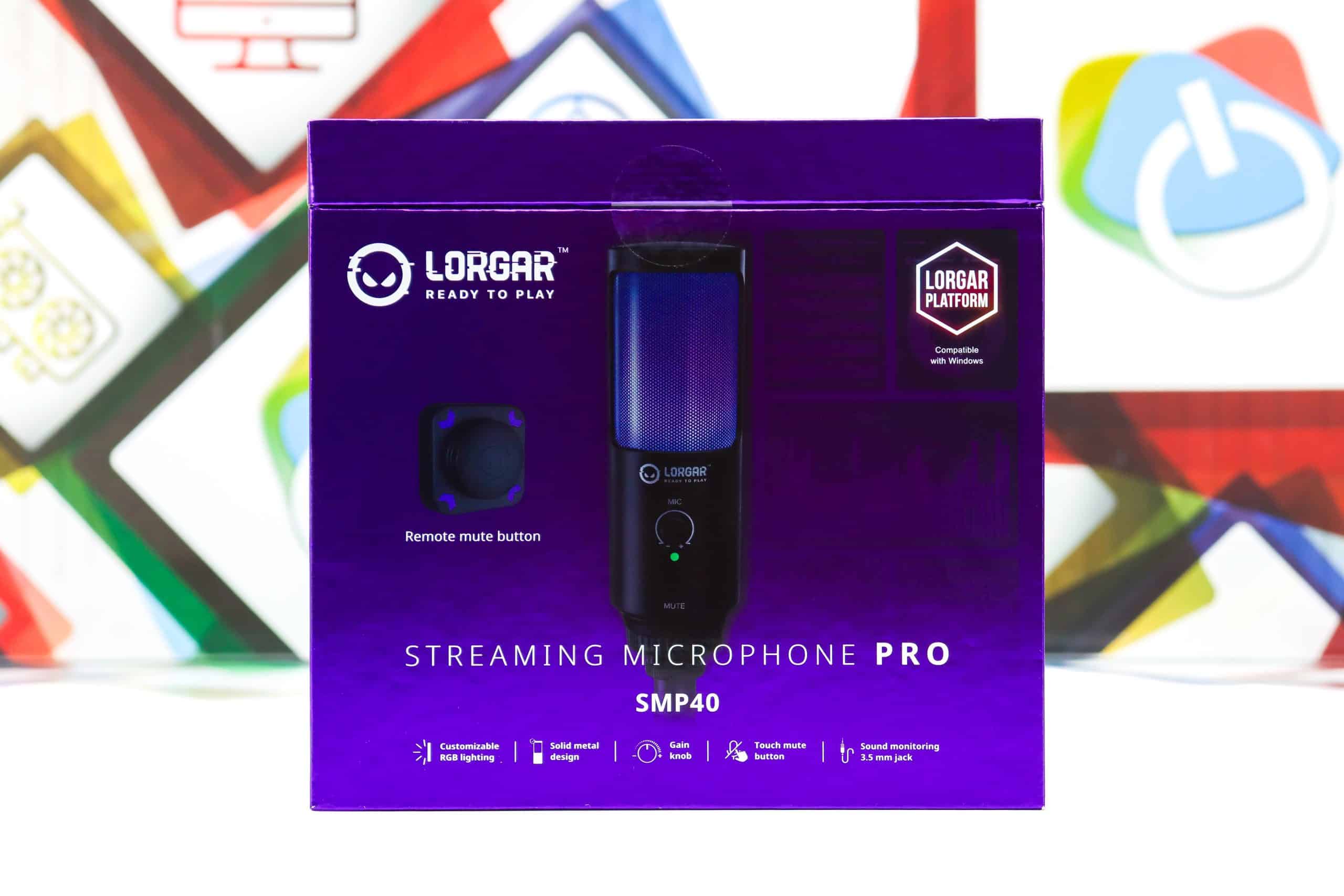 Gaming / Streaming mikrofon Lorgar PRO SMP40 crni
