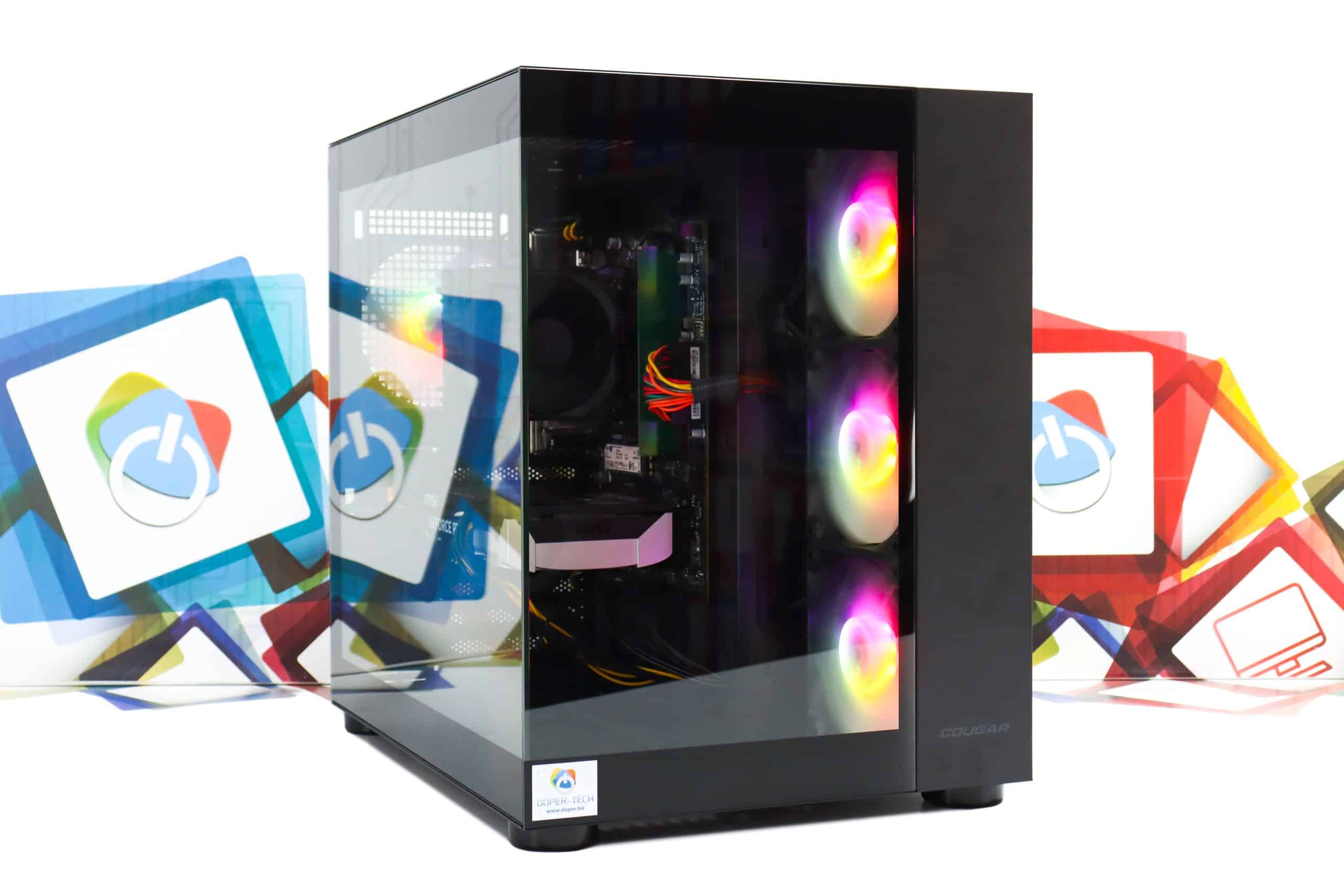 Gaming PC Cougar FV150-08 R5 7500F RTX 5060 1TB SSD 16GB DDR5 - Slika 4