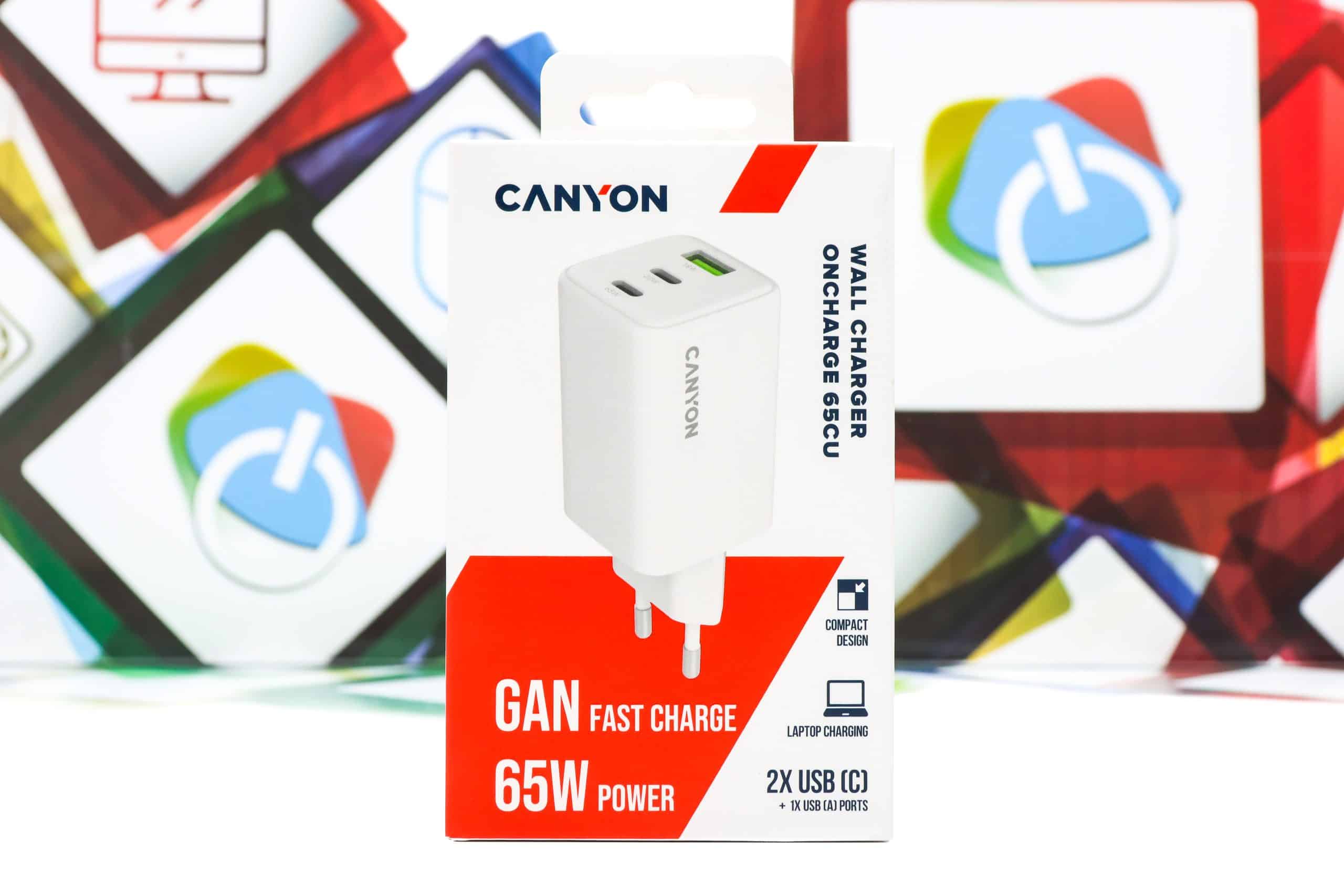 Kućni punjač Canyon Wall Charger OnCharge 65CU 65W