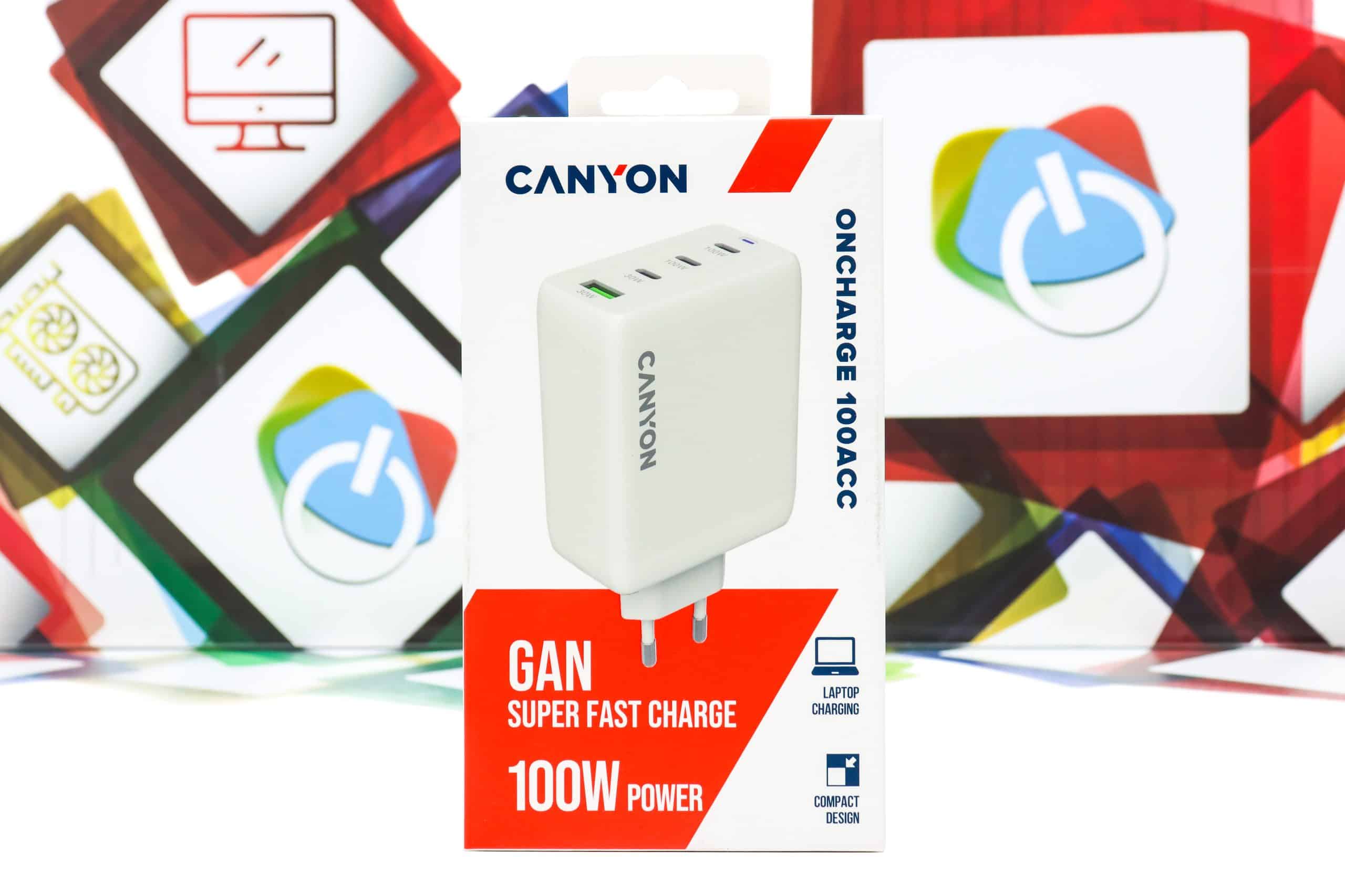 Kućni punjač Canyon OnCharge CUW100ACC 100W USB-C bijeli