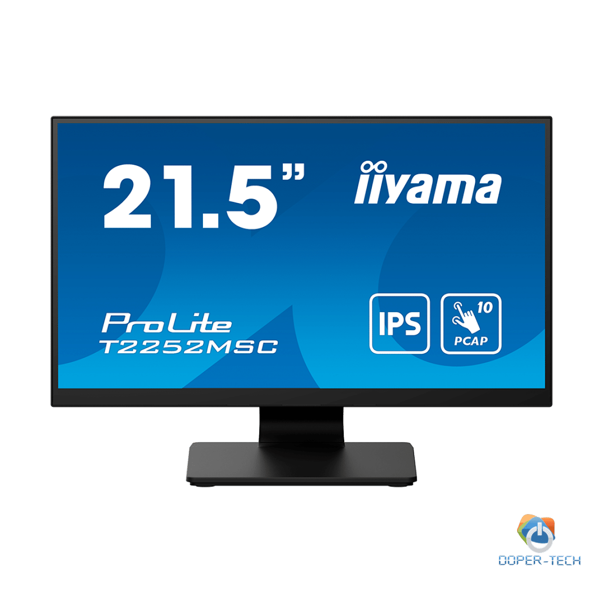 IIYAMA Monitor LED T2252MSC-B2 21.5" IPS TOUCH Capacitive 1920 x 1080, 250 cd/m², 1000:1, 5ms, Touch points 10, Touch method stylus, finger, glove, Touch interface USB, HDMI x1, DisplayPort x1, Speakers 2 x 1W, Tilt, VESA
