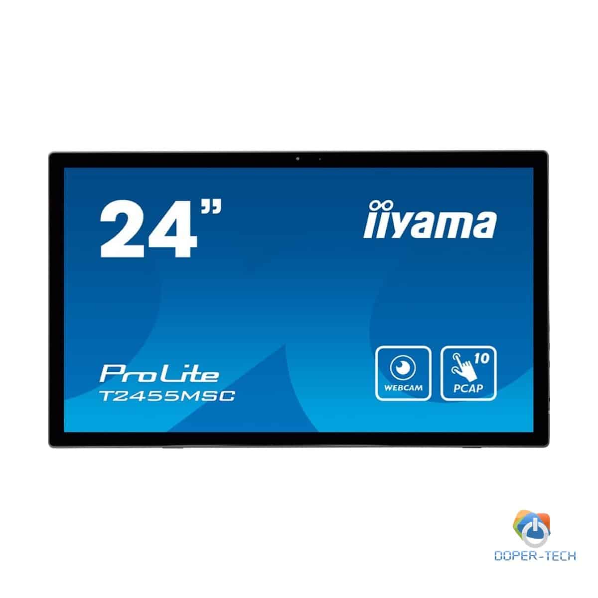 IIYAMA Monitor LED T2455MSC-B1 24” multi-touch IPS 1920x1080 16:9 400cd 1000:1 5ms projective capacitive touch HDMI DP USB