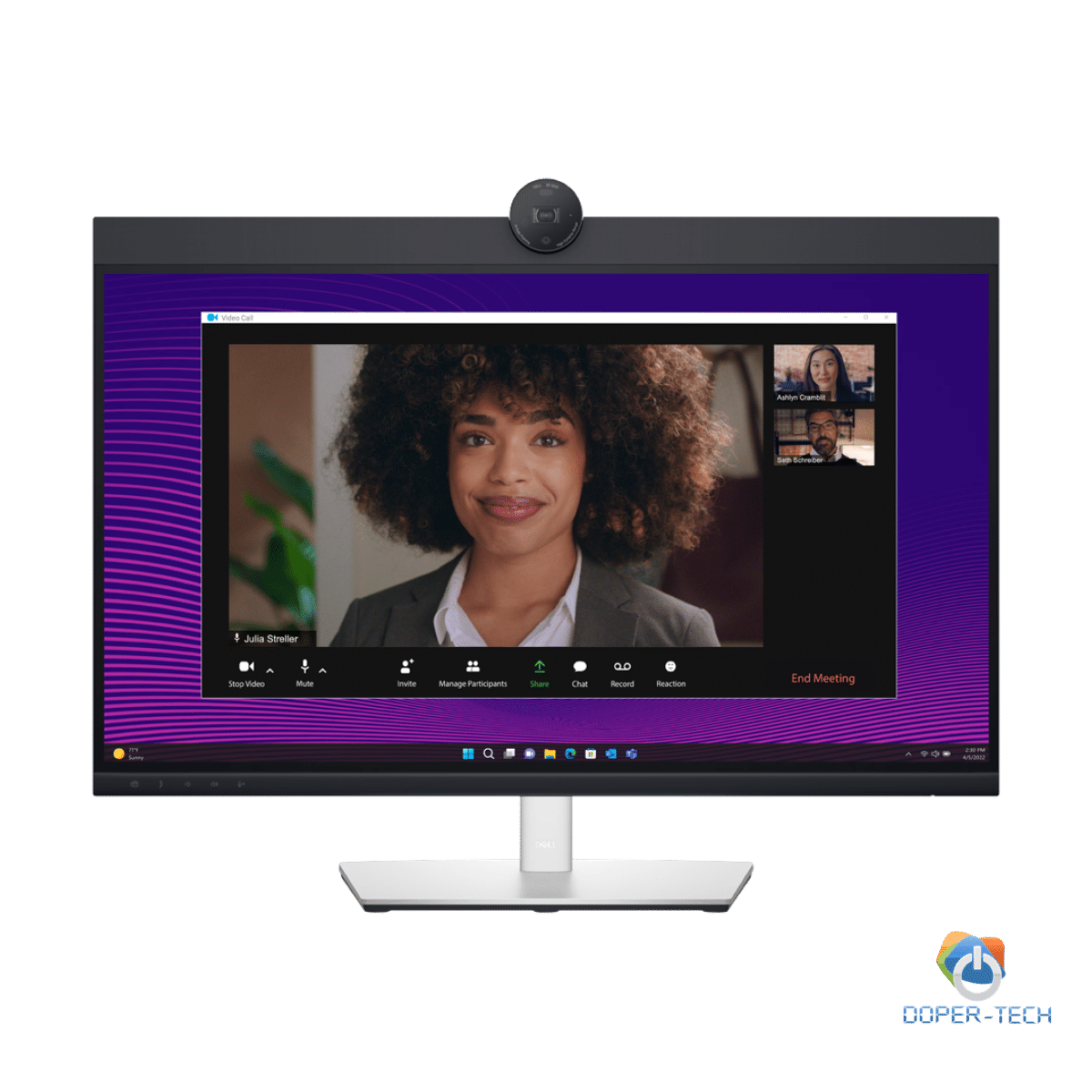 Monitor DELL P2724DEB Video Conferencing 27", 2560x1440, QHD, IPS Antiglare, 16:9, 1000:1, 350 cd/m2, 8ms/5ms, 178/178, 2xDP, HDMI, 2xUSB-C (DP/PD), USB-B, 3xUSB-A, RJ-45, Audio line out, 2x5W Speaker, Cam, Mic, Tilt, Swivel, Pivot, Height Adjust, 3Y