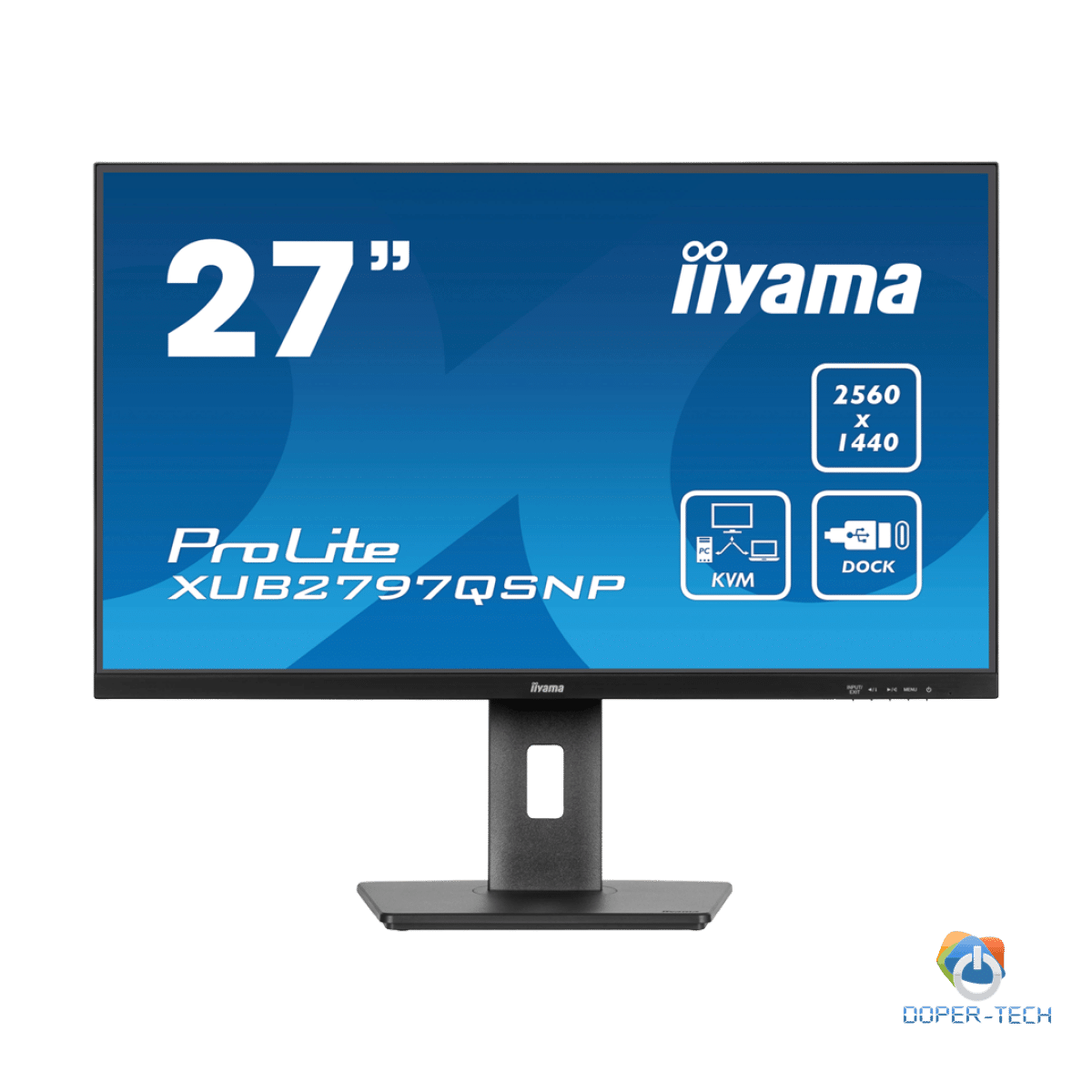 IIYAMA Prolite XUB2797QSNP-B1 Business Monitor - 68.5 cm (27''), WQHD (2560x1440), IPS LED, 100Hz, 300 cd/m², matte / black