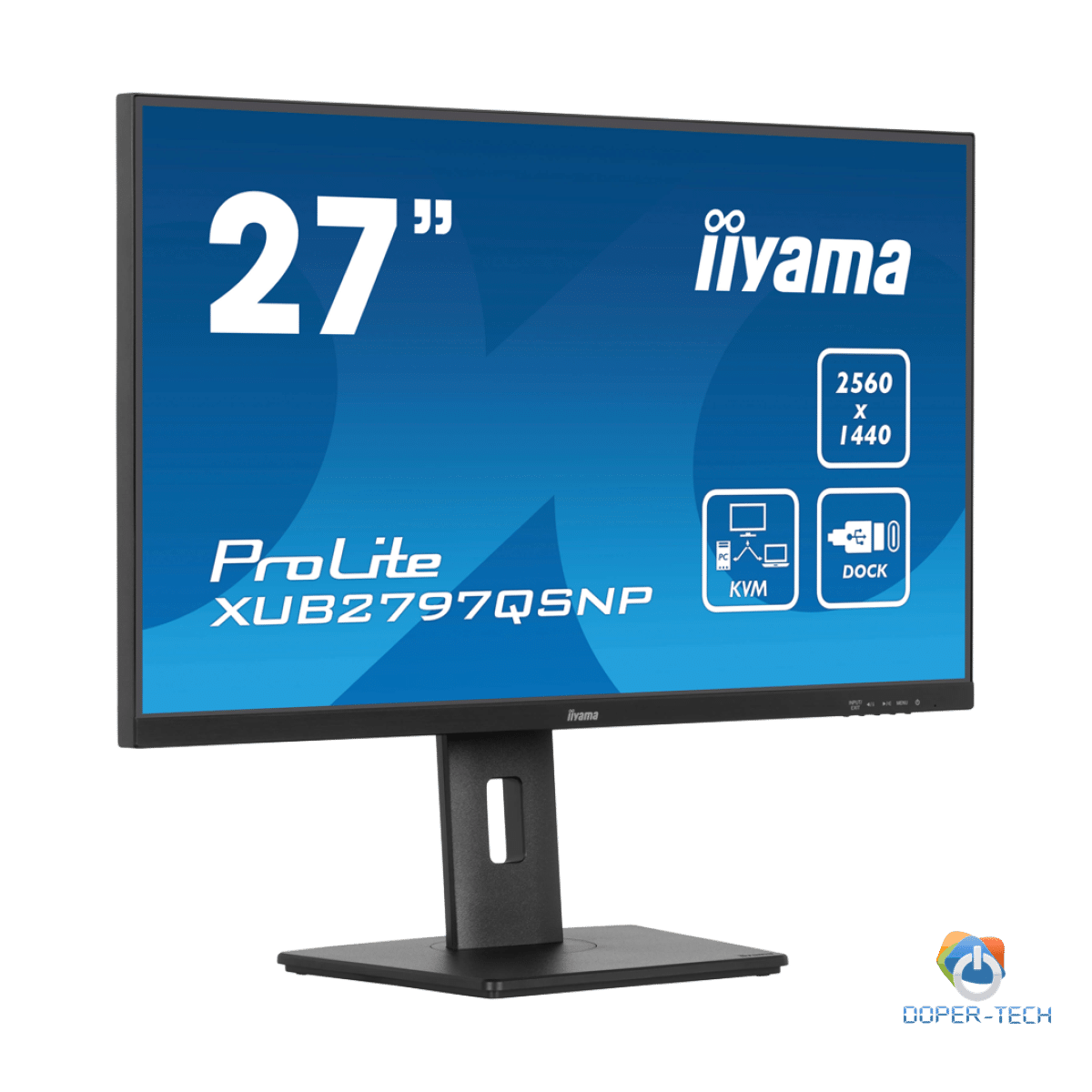 IIYAMA Prolite XUB2797QSNP-B1 Business Monitor - 68.5 cm (27''), WQHD (2560x1440), IPS LED, 100Hz, 300 cd/m², matte / black