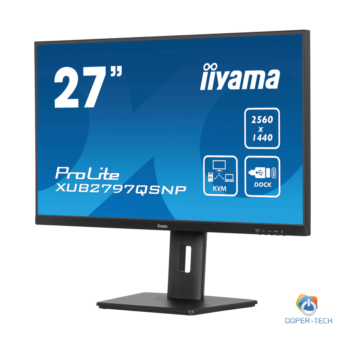 IIYAMA Prolite XUB2797QSNP-B1 Business Monitor - 68.5 cm (27''), WQHD (2560x1440), IPS LED, 100Hz, 300 cd/m², matte / black