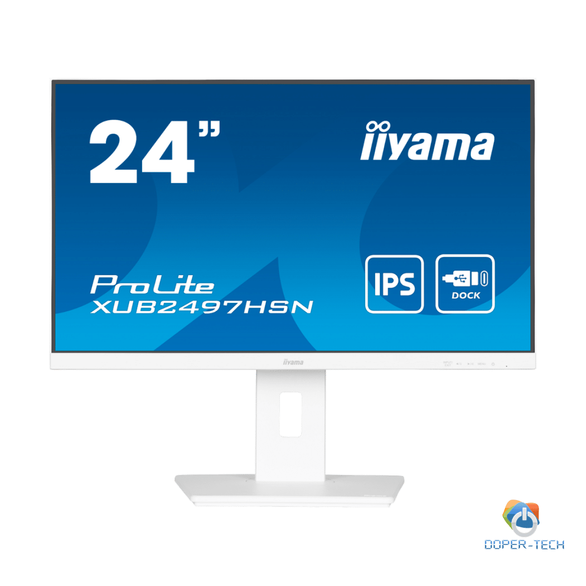 IIYAMA Monitor LED XUB2497HSN-W2 23.8" IPS 1920 x 1080 @100Hz 16:9 300 cd/m² 1300:1 1ms HDMI DP USB-C 65W RJ45 height, swivel, tilt, pivot (rotation both sides)