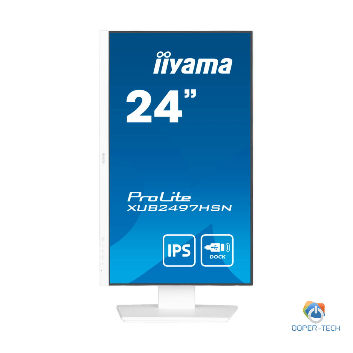IIYAMA Monitor LED XUB2497HSN-W2 23.8" IPS 1920 x 1080 @100Hz 16:9 300 cd/m² 1300:1 1ms HDMI DP USB-C 65W RJ45 height, swivel, tilt, pivot (rotation both sides)