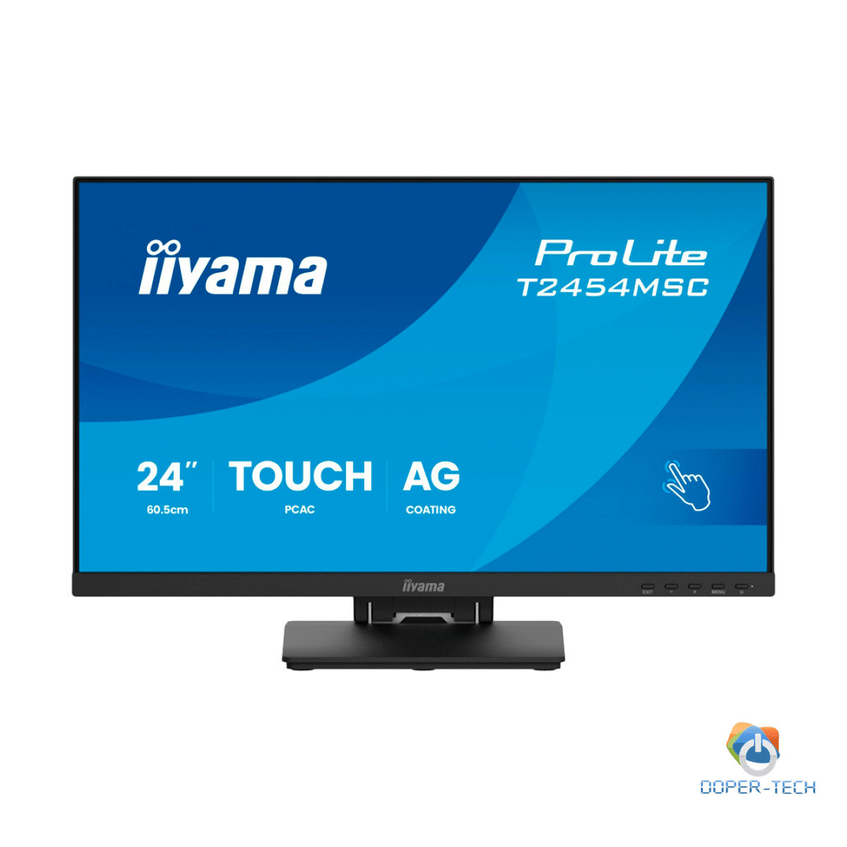 IIYAMA Monitor Touch T2454MSC-B3AG 24" InCell PCAP 10pt touchscreen monitor featuring IPS panel technology, Anti-Glare coating and a flexible stand