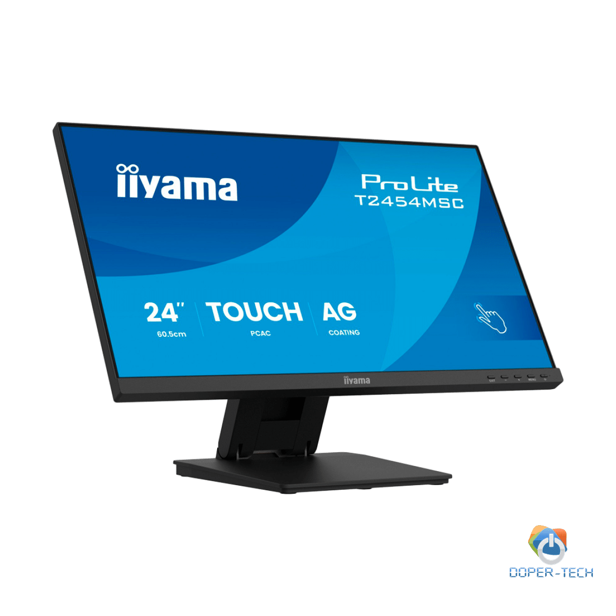 IIYAMA Monitor Touch T2454MSC-B3AG 24" InCell PCAP 10pt touchscreen monitor featuring IPS panel technology, Anti-Glare coating and a flexible stand