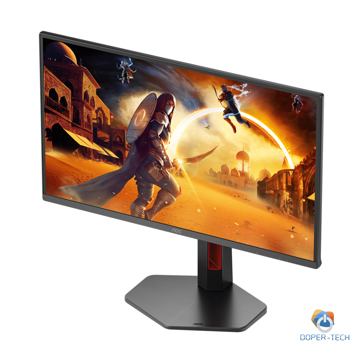AOC MONITOR Q25G4SR, GAMING 25'', G, 300HZ, FAST IPS, 2560x1440, 0.3 MS, 80M:1, 300 CD/M, TILT, HEIGHT ADJUSTABLE, SWIVEL, PIVOT, 2X HDMI, DISPLAY PORT, 3YW, BLACK-RED